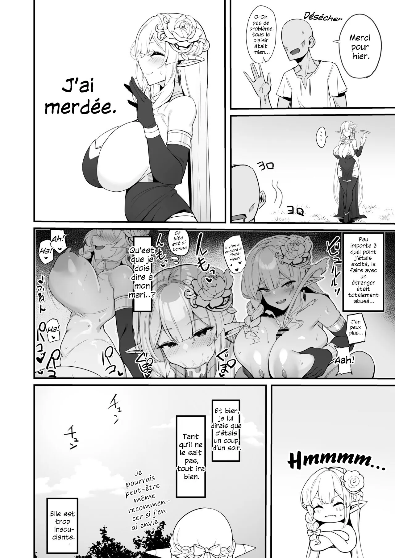 Elf Mama-san no Manga | Le manga d'une Elfe mariée frustrée | Page 16