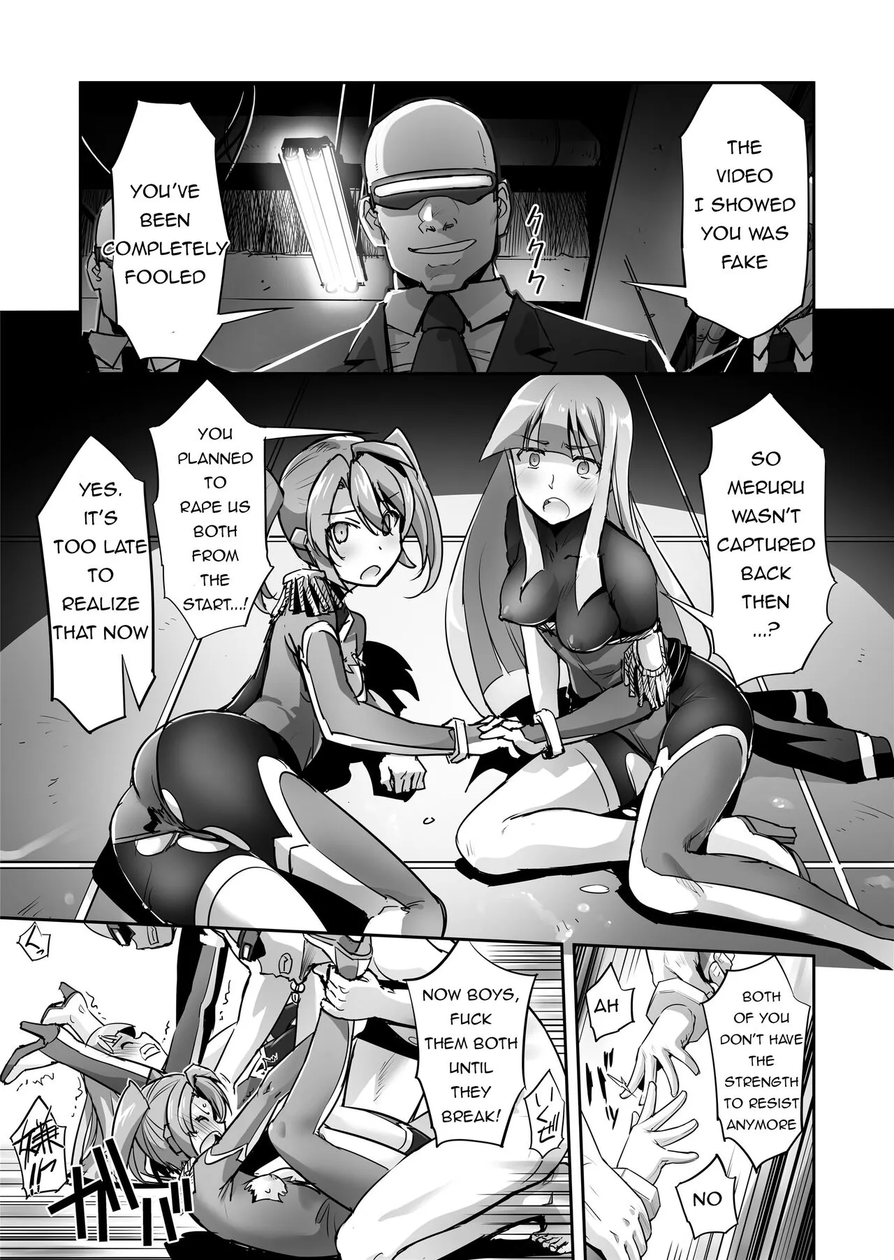 Enhyou Souki Twin Curely Yuri Heroine wa Otoko no Chinpo ni Haiboku suru Zenpen + Kouhen | FlameFrost Duo TWIN CURELY ~Yuri Heroines Defeated By Dick~ Part 1+2 | Page 48