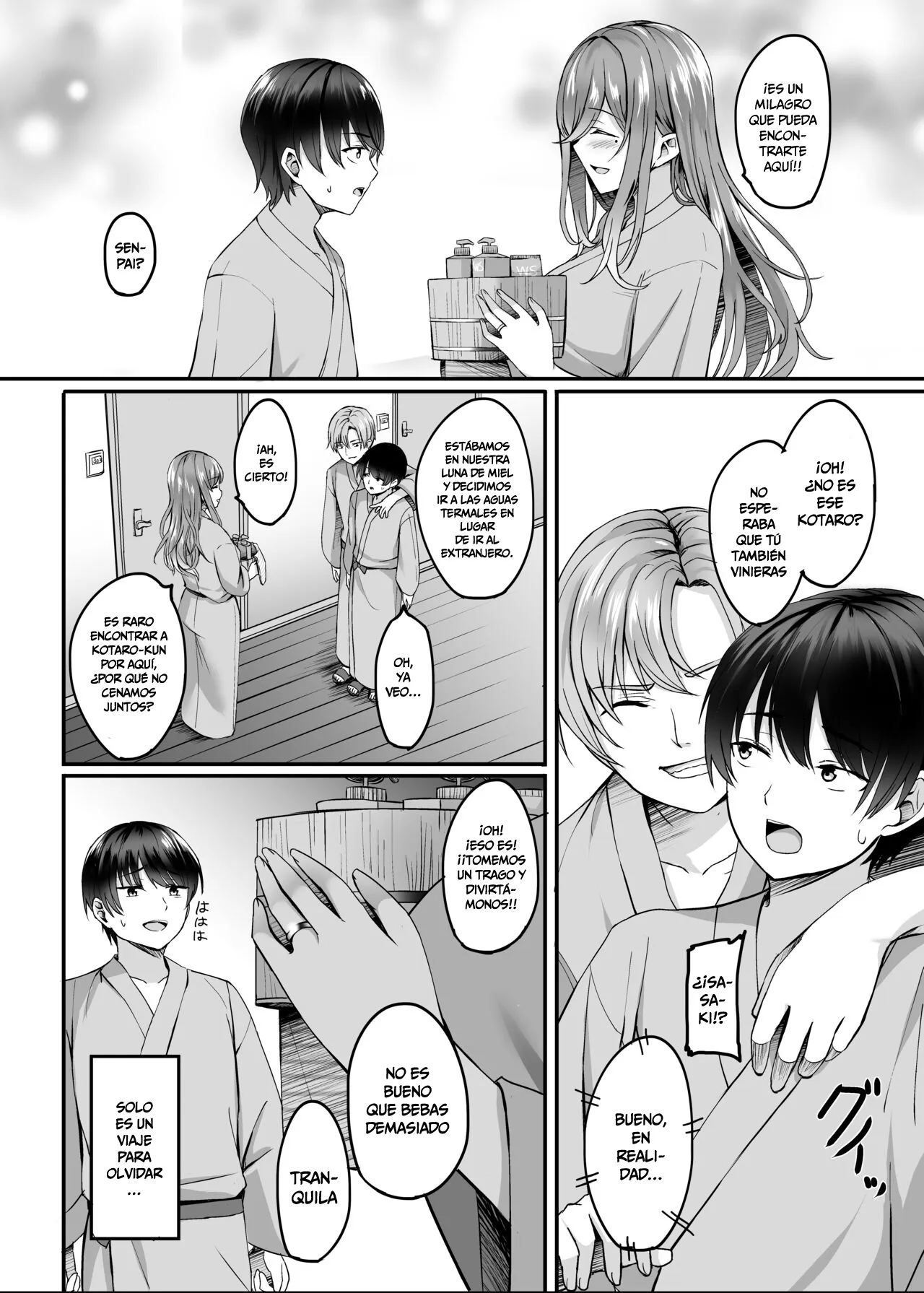 Hitozuma to Onsen to. | Una Mujer Casada en Una Fuente Termal | Page 7