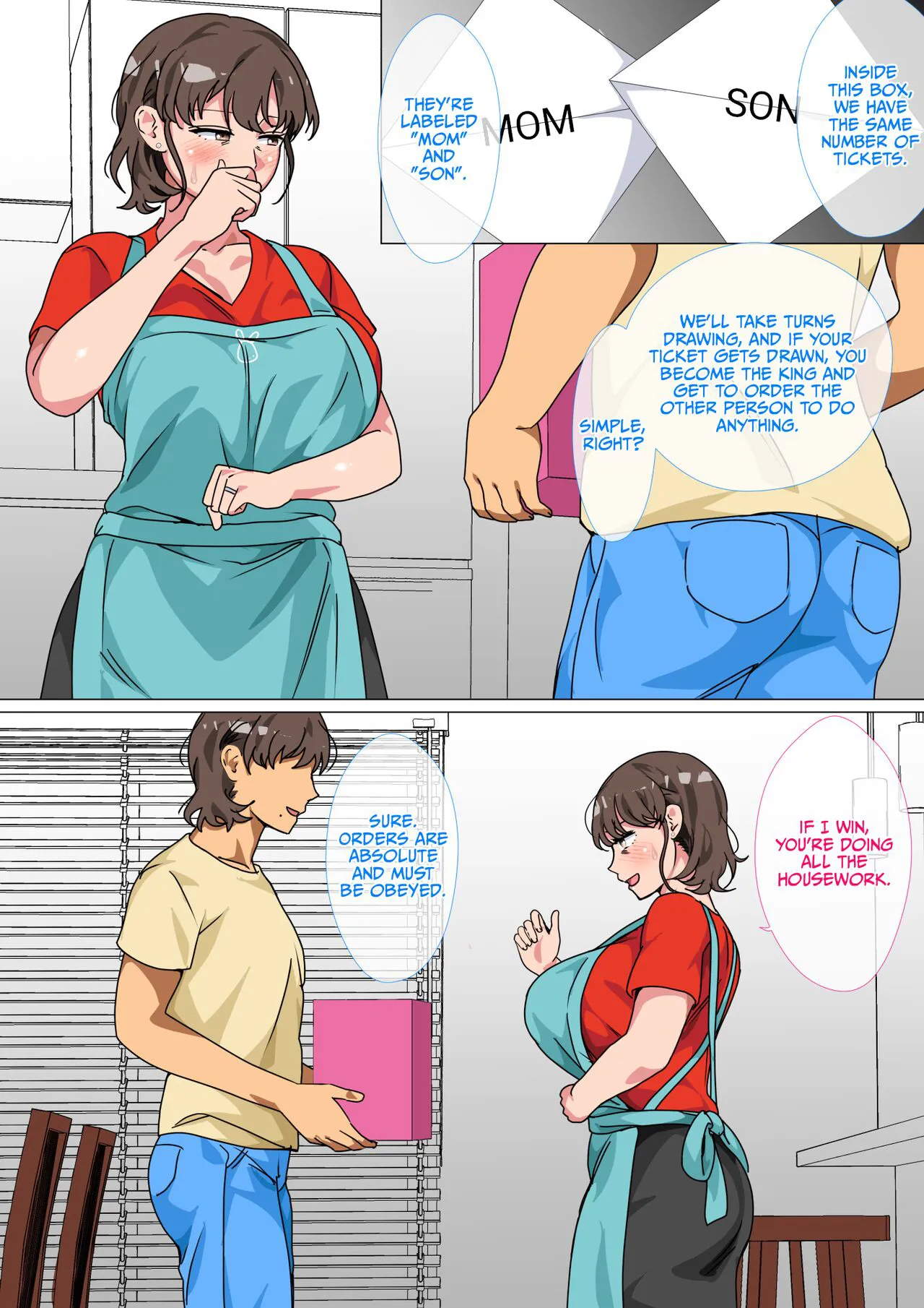 Ousama Game no Meirei de Haha to Sex Shita Hanashi | I Ordered My Mom to Have Sex with Me in King's Game  {korafu} | Page 9