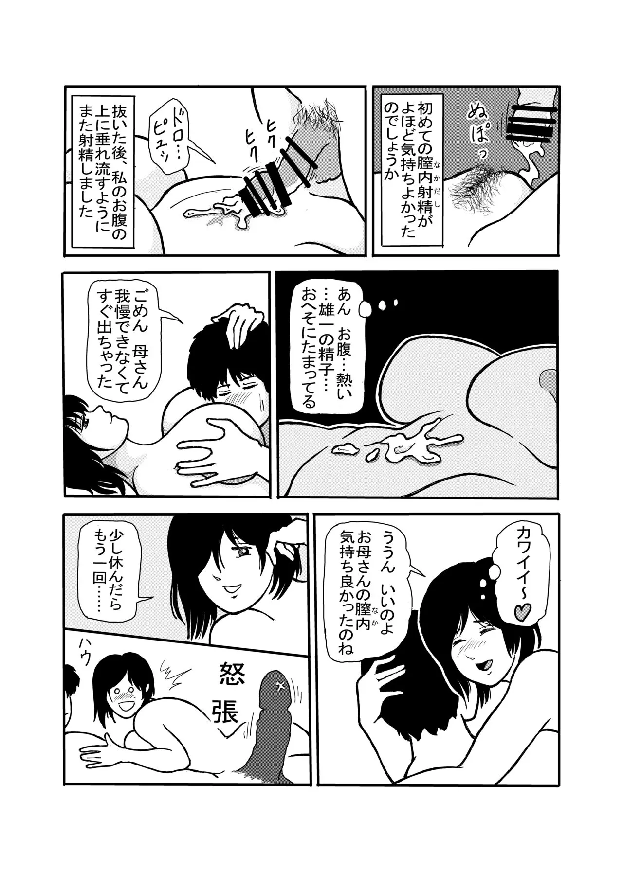 息子と二人きりで暮らすことになりました―初めての膣内射精― | Page 28