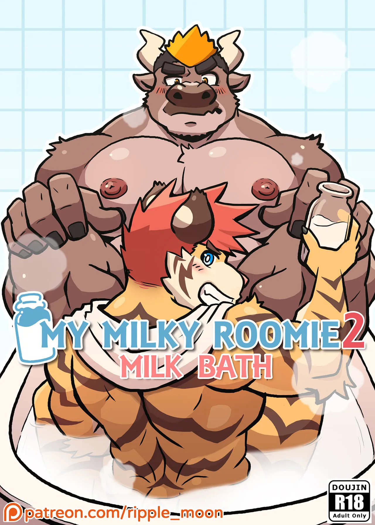 [Ripple Moon] My Milky Roomie 2: Milk Bath (Ongoing) [English] (Flat Color)'s first page