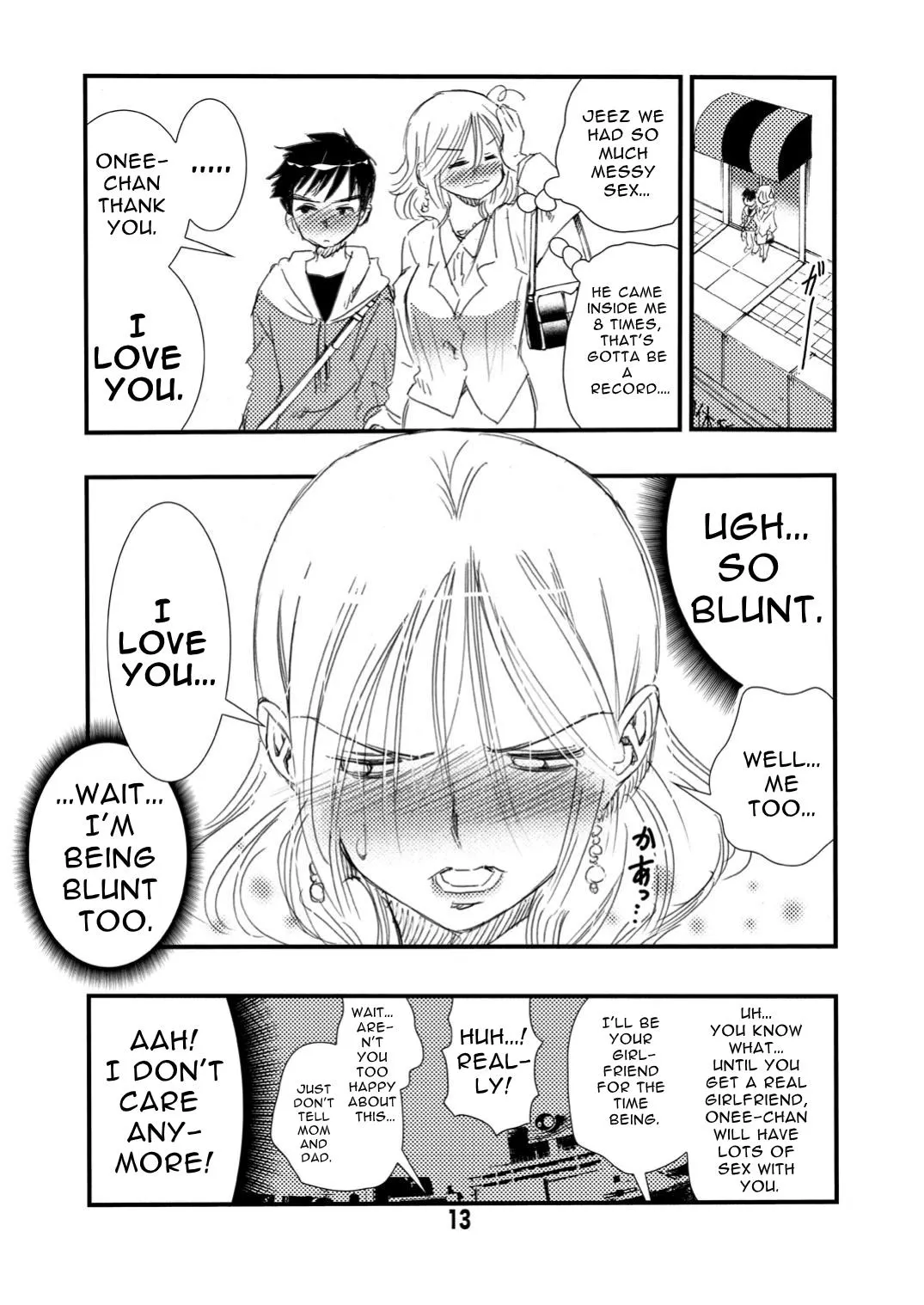 Joshikai de Yotte Otouto ni Mukae o Tanonda Asa... Nazeka LoveHo de Otouto to Ita Shita Ato de Bikkuri na Ukkari Onee-san... Ase | Page 13