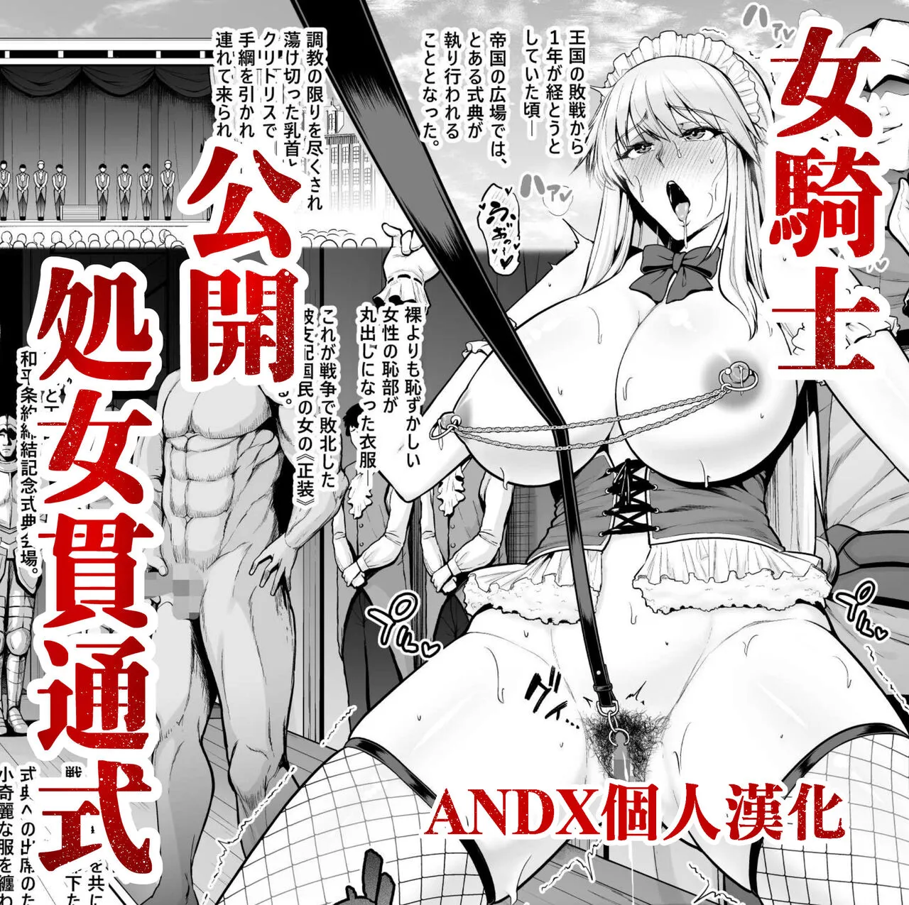 [Sevengar] Haisenkoku no Onna Kishi, Wahei Jouyaku Teiketsu o Shukushi Tekikokuhei ni Shojo o Sasageru. [Chinese] [ANDX個人漢化]'s first page