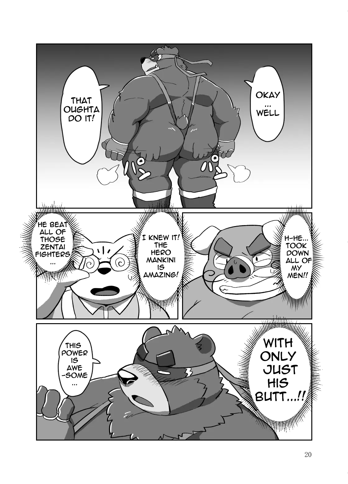 Roshutsu Hentai Dosukebear| Exhibitionist Pervert Dosukebear | Page 19