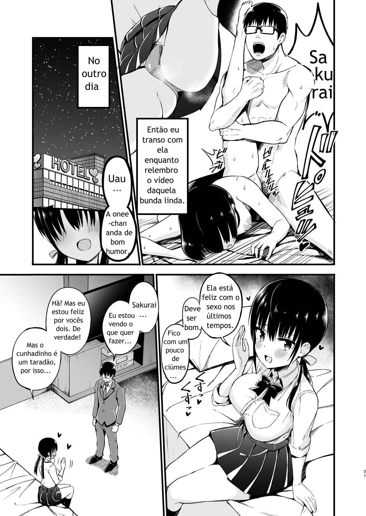 Kanojo no Imouto ga Kyonyuu Mini Suka JK de Shouakuma-kei | Page 49