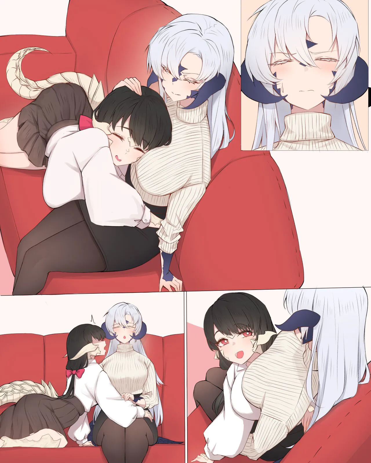 [Rikuguma] Cute Futanari Couple's first page