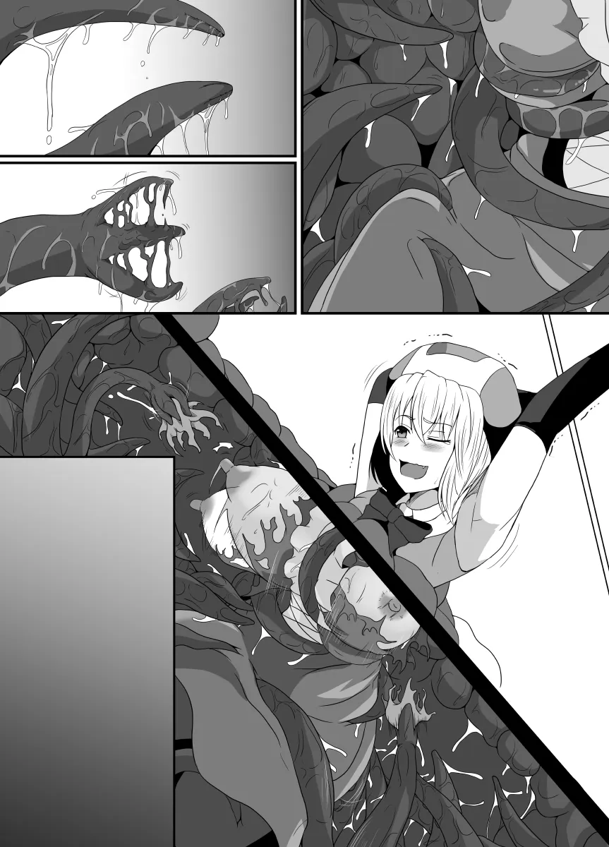 Mesugaki Mahou Shoujo wa Daikkirai na Zako Youma ni Karada o Torikomareta node Kankaku Shadan no Mahou o Tsukatte Asa made Taeru | Page 64