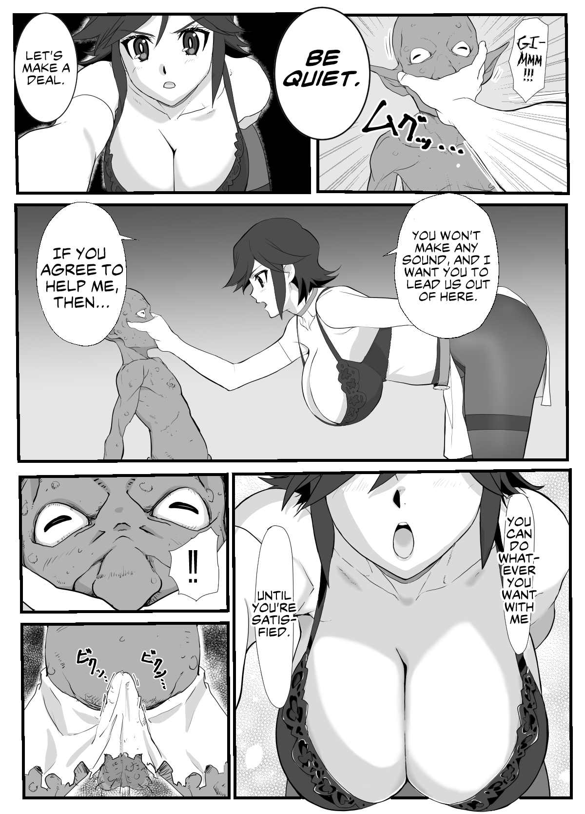 Hitozuma Boukensha Doukutsu ~Teikyuu Monster Oppai Houshi~ | Married Adventurer Cave Adventuring ~Low Rank Monsters Boob Service~ | Page 10