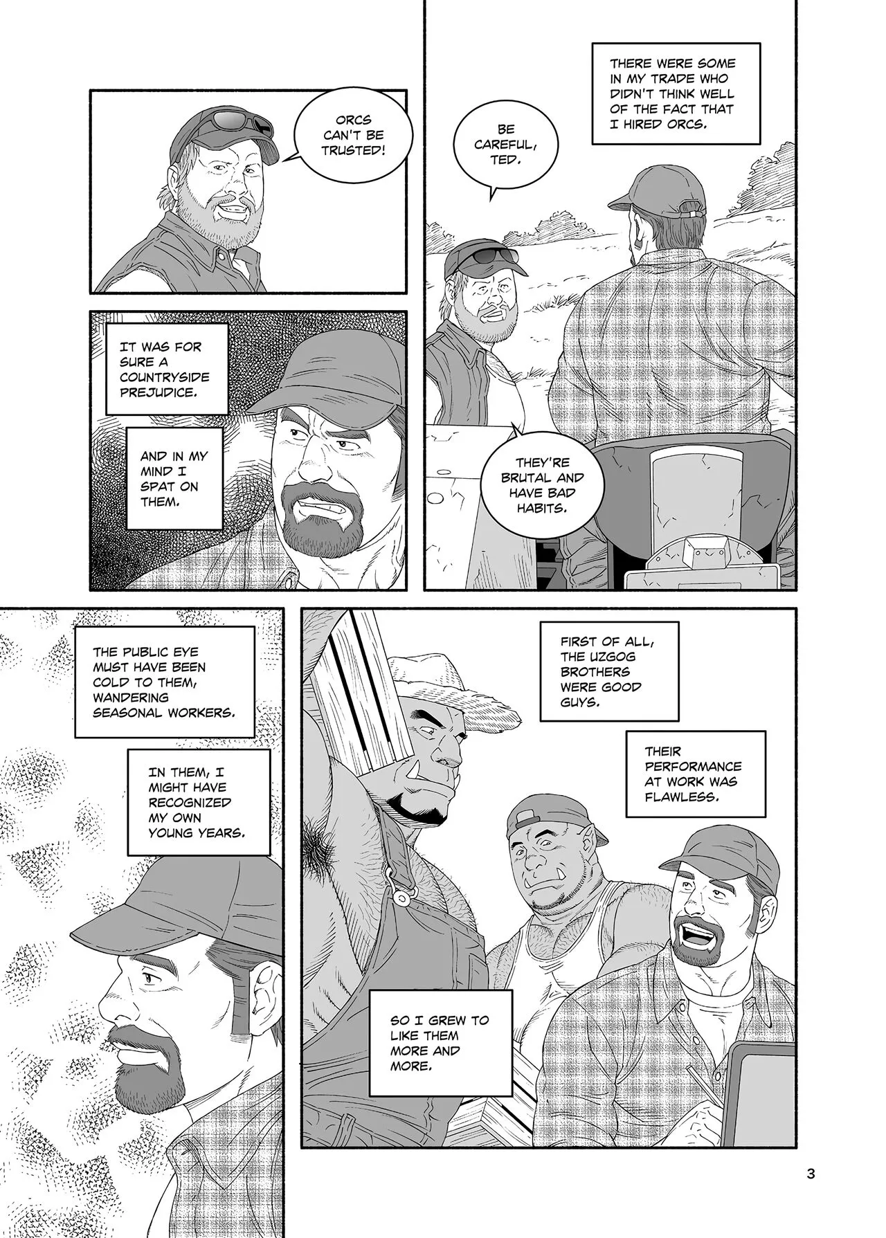 Tagame Gengoroh] B.S.B. Big Sir's Bitches : A Farmer - In the Case of Ted Sterling | Page 4