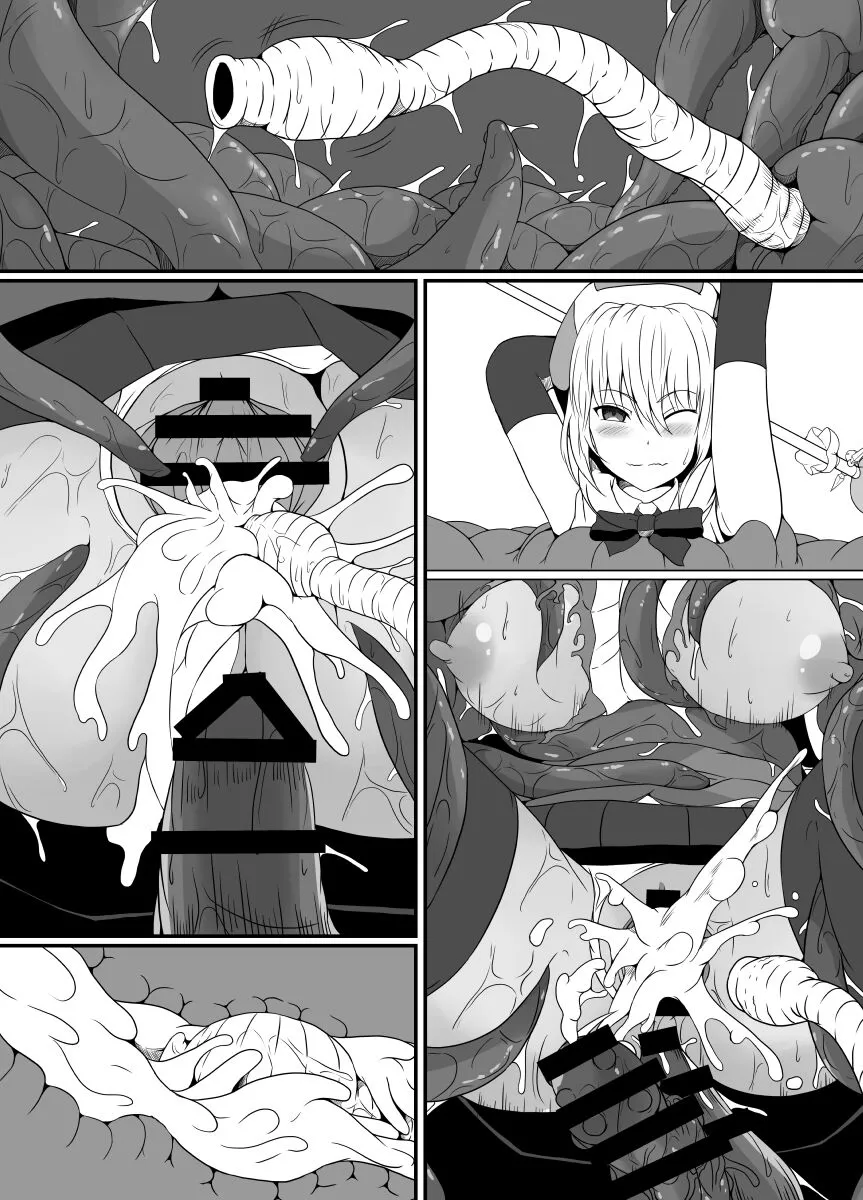 Mesugaki Mahou Shoujo wa Daikkirai na Zako Youma ni Karada o Torikomareta node Kankaku Shadan no Mahou o Tsukatte Asa made Taeru | Page 73