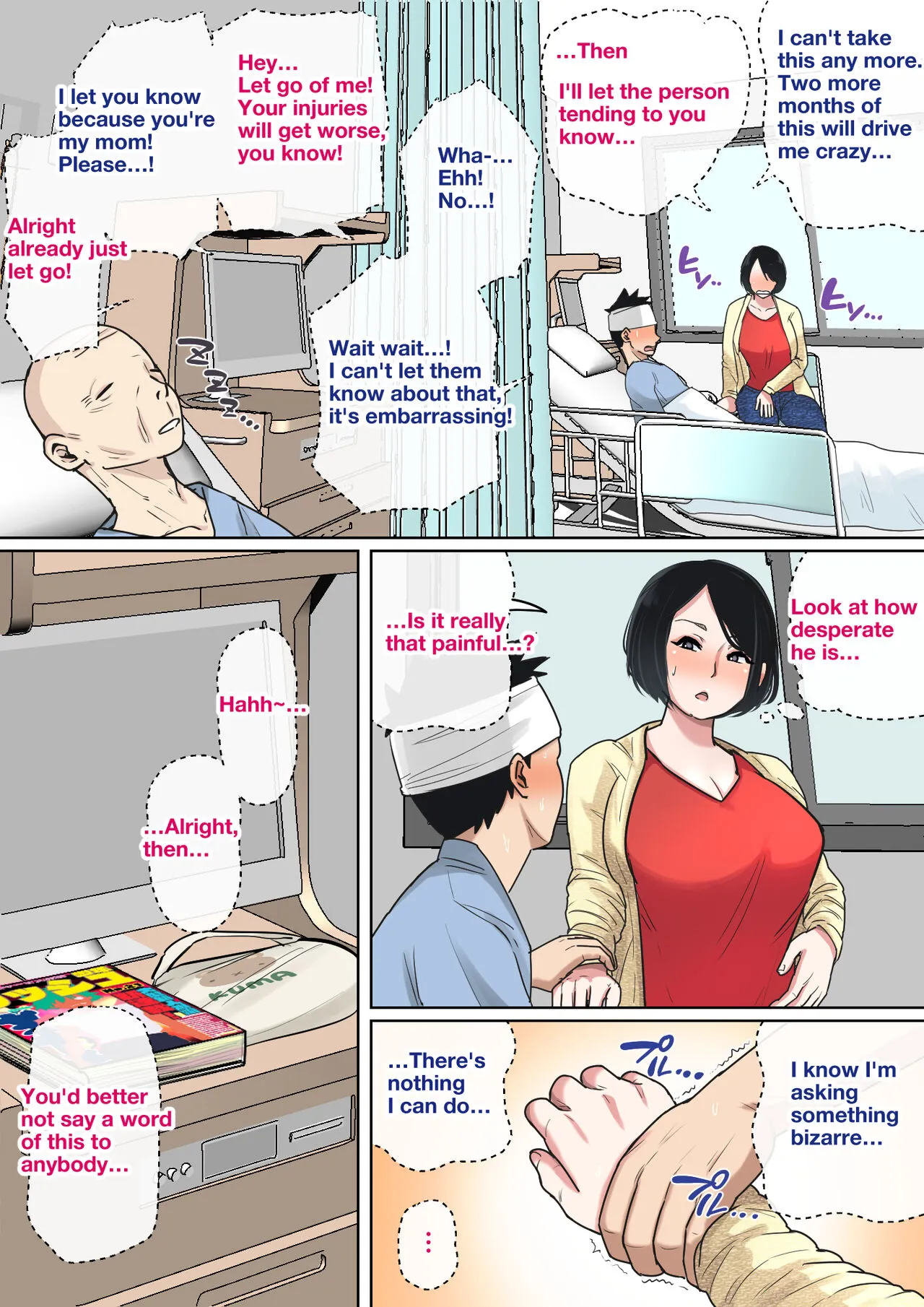 Nyuuin-chuu no Muramura wa  Okaa-san de... | Mom Looks After Me in the Hospital | Page 7