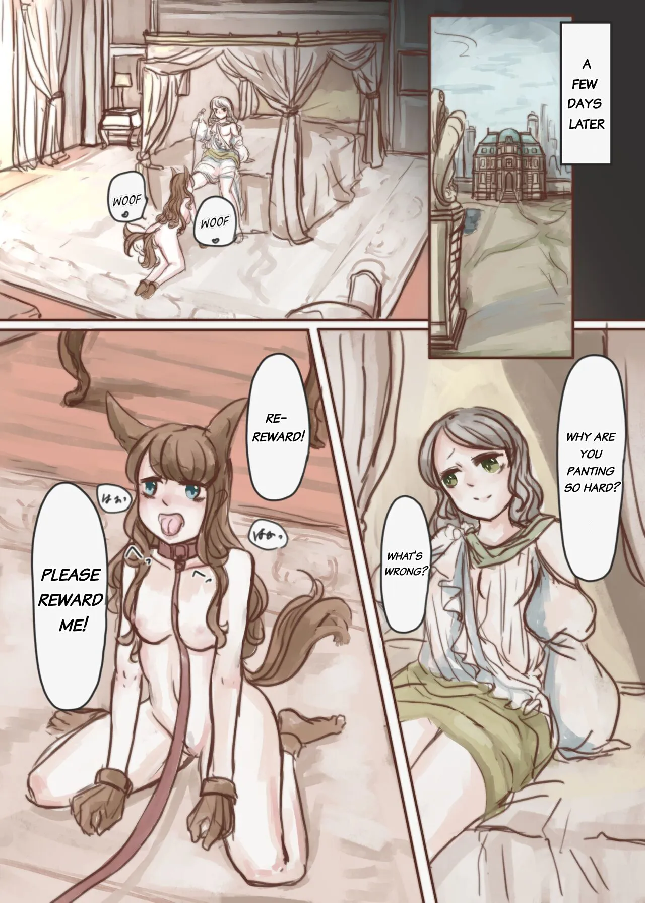 Kanemochi no Ojou-sama ga Dorei o Katte Wanko ni Kaizou suru Hon | The Wealthy Young Lady Who Bought A Slave And Turned Her Into A Puppy | Page 33