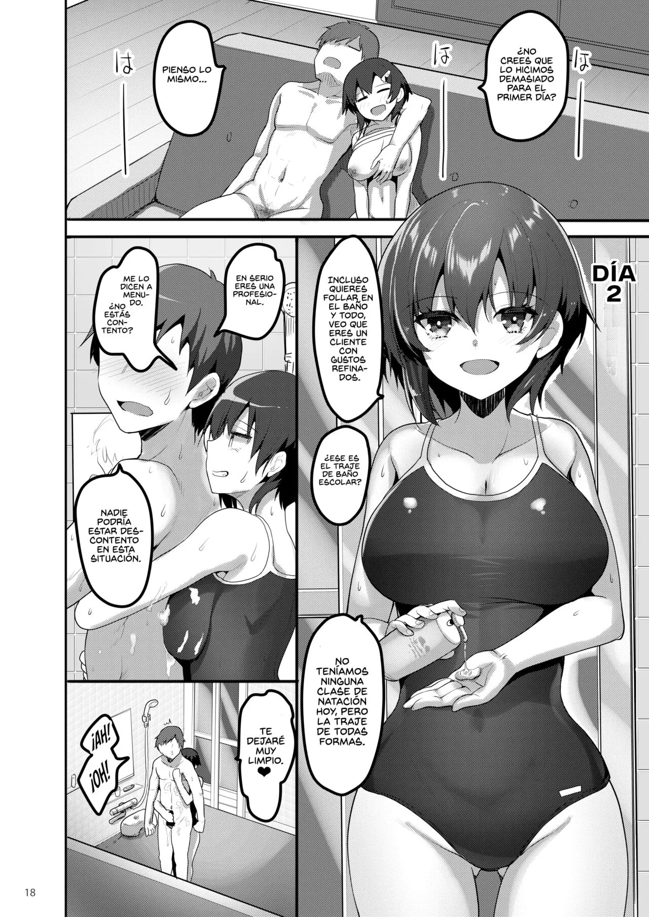 Ecchi na Omise ni Denwa shitara Classmate ga Dete kita Hanashi | Cuando Llamé a una Puta, Apareció mi Compañera de Clase | Page 18