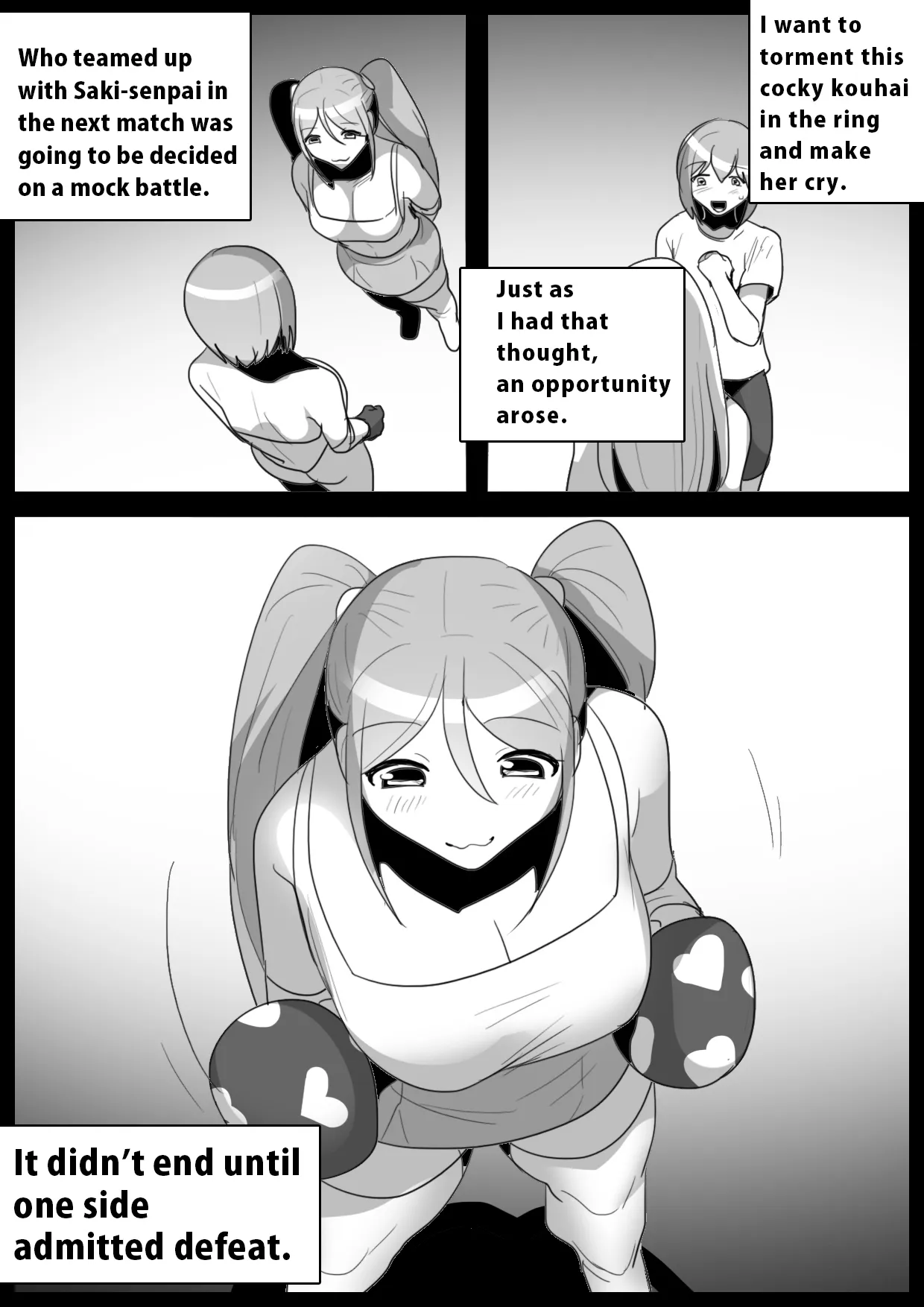 Akogare no Senpai no Mae de, Kouhai Wrestler ni Kaeriuchi ni Sare, Kutsujokuteki ni Make o Mitomesaserareta Hanashi. | Crushed by her Kouhai: Defeated and Disgraced before her Beloved Senpai | Page 15