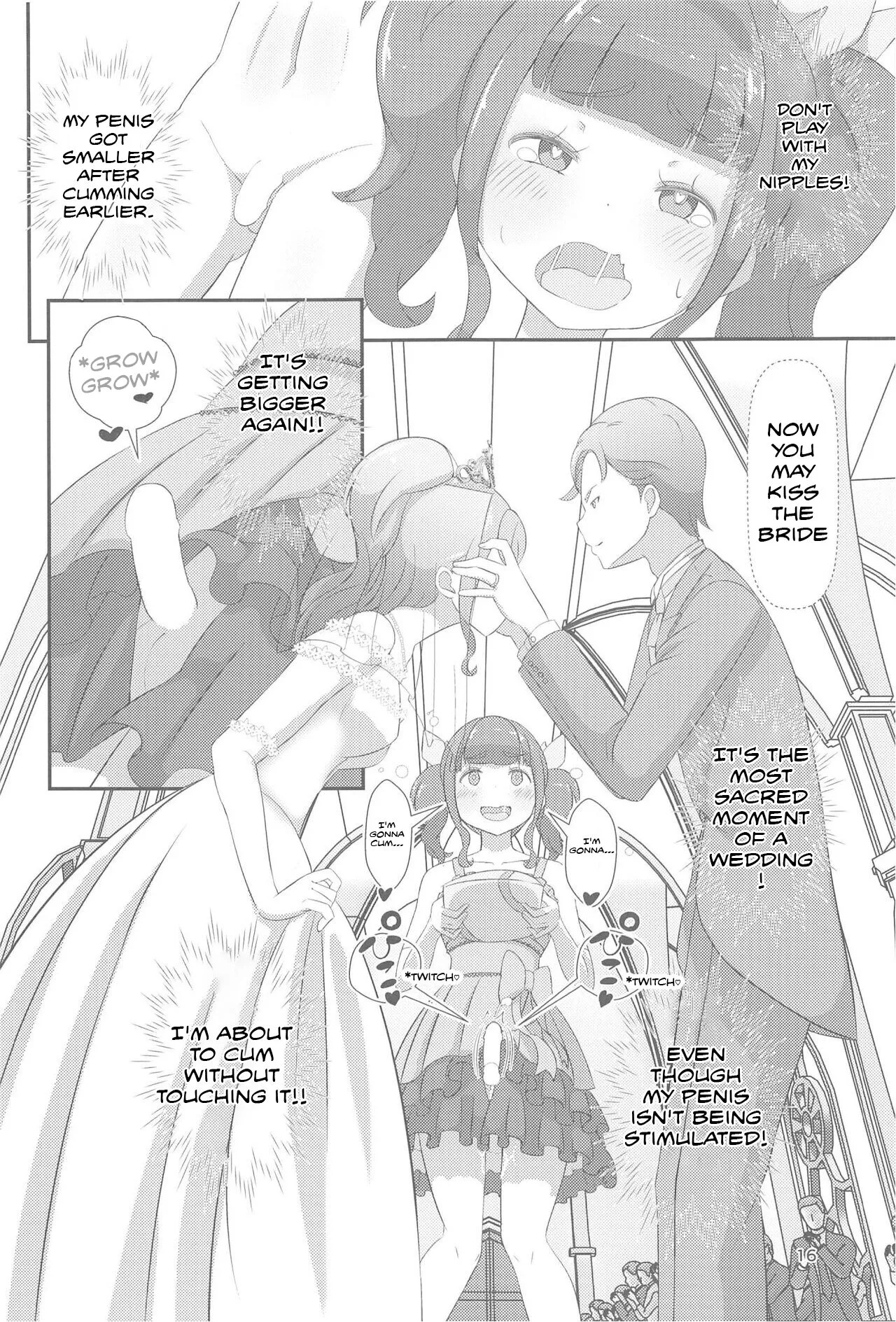 Sensei! Kekkonshiki de "Jojisou" Shitemite! | Sensei! Try dressing up like a little girl at your wedding! | Page 17