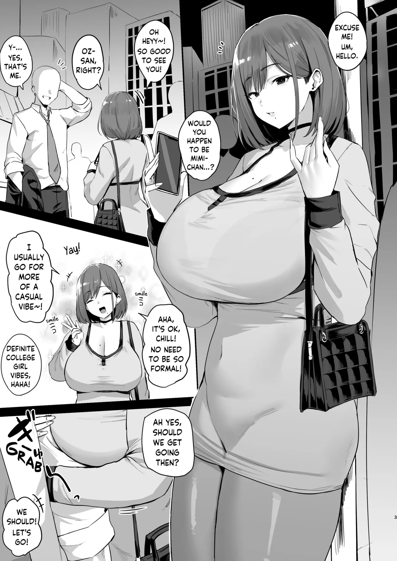 Papakatsu JD, Ochinpo Yuuryou Bukken o Mitsukeru. | College Sugar Baby - On the Market for Some Prime Daddy Dick | Page 3