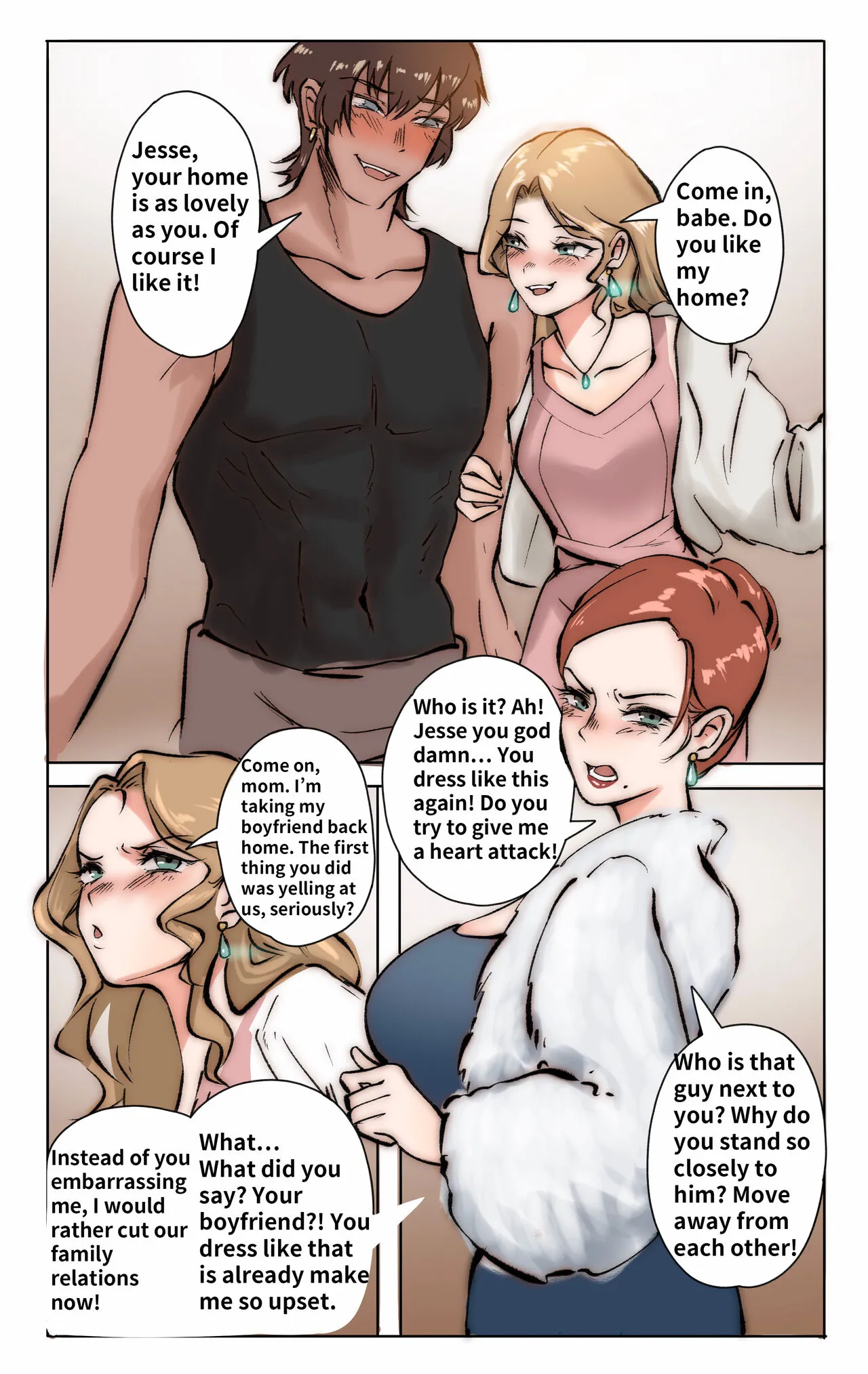 [Midnight] Mother & sissy son 01's first page