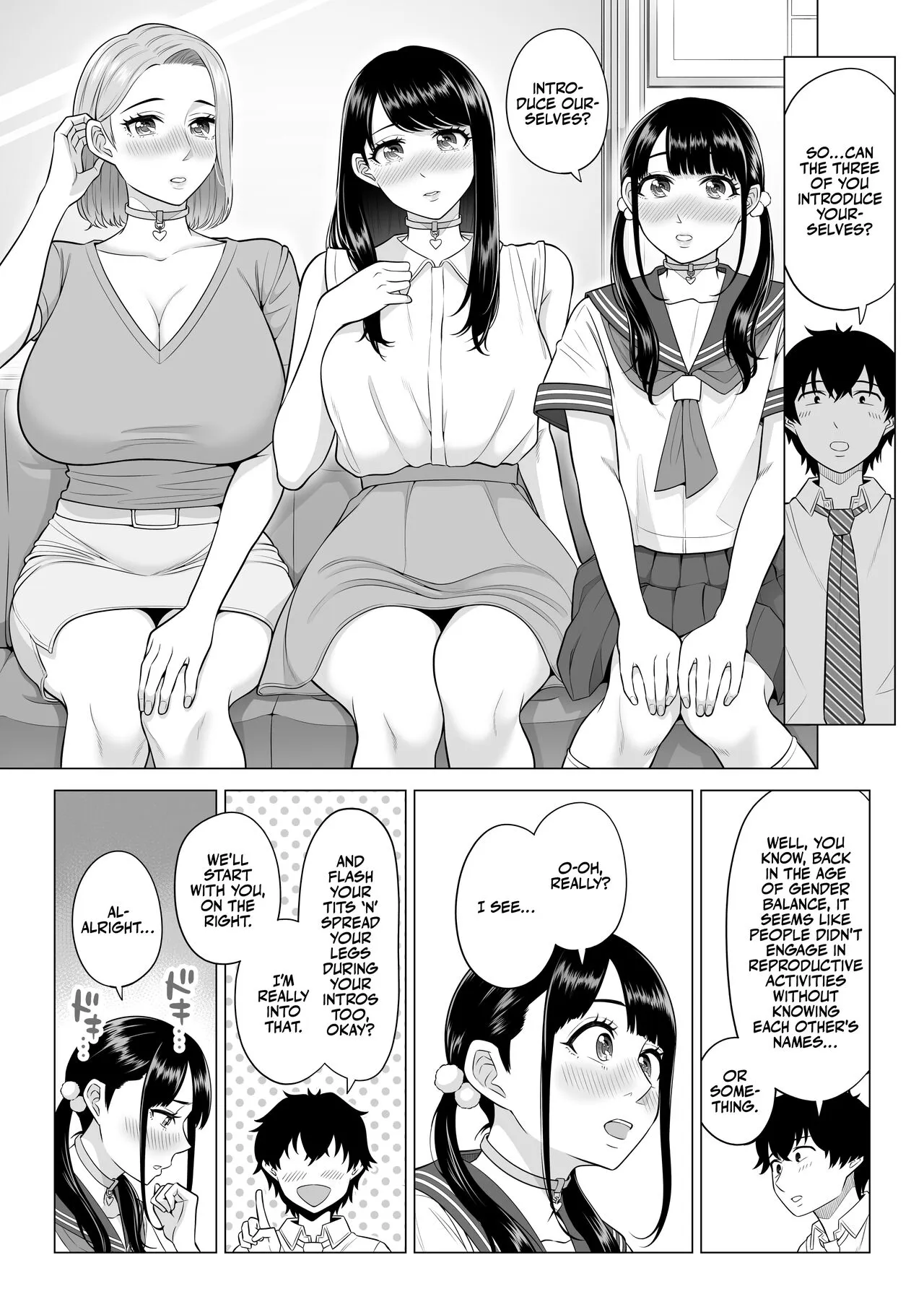 Dansei ga Kyokutan ni Sukunai Kono Sekai de wa, Seishi wa Kichou na Shigen desu. | In a World Where Men Are Scarce, Sperm Is a Precious Resource. | Page 21