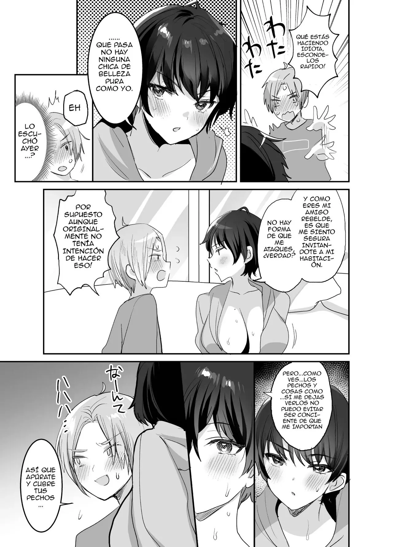 Tomodachidamon ne? ~Kyonyuu Onna Tomodachi ni Semararete Asa made Gachi Nama Koubi!~ | ¿Somos amigos, verdad? ~Una amiga de grandes pechos me obligó a tener sexo rudo hasta la mañana.〜 | Page 7