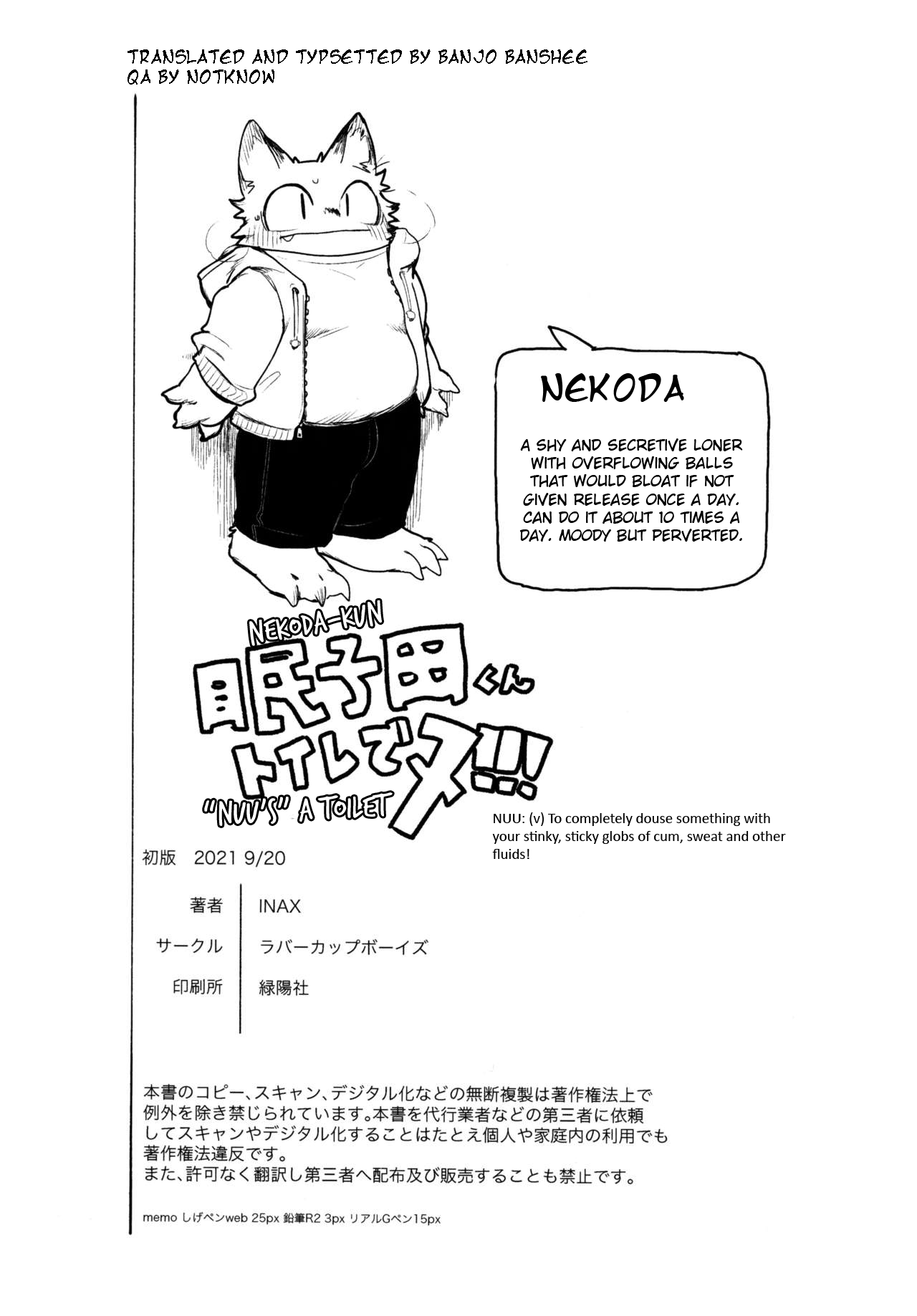 Nekoda-kun in the toilet!!!! | Page 17