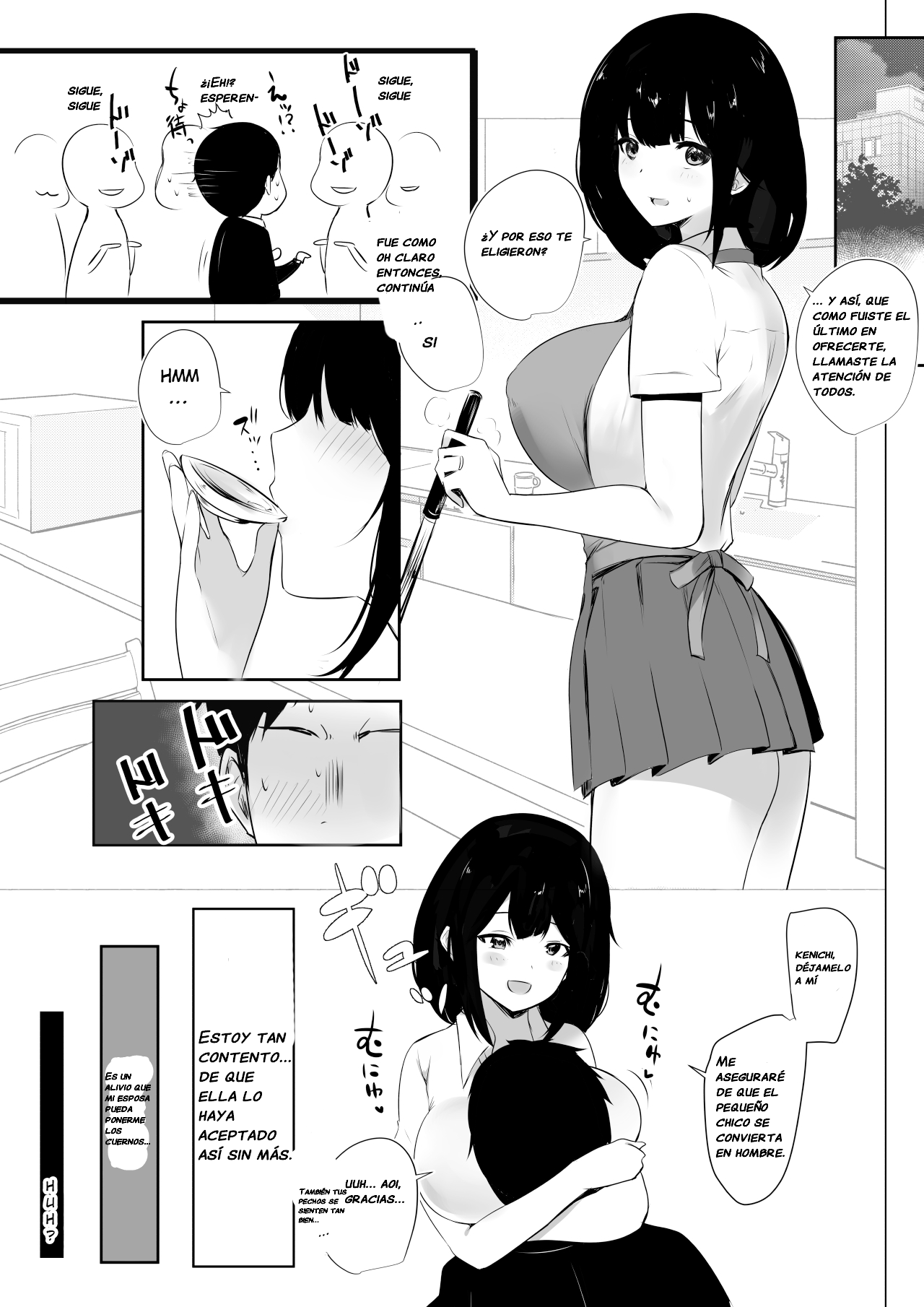 Boku dake ni Amaesasete Kureru Kyonyuu JK Tsuma o Hoka no Otoko ni Dakasete Mita 3 | Vi a una esposa de preparatoria de grandes pechos que solo deja que otro hombre la mime y abrace 3. | Page 8