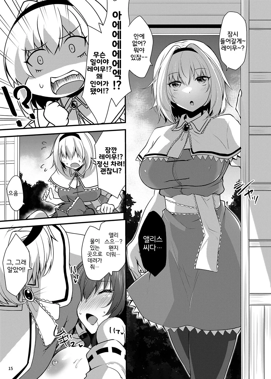 Wakasagihime ga Reimu to Alice ni Hyoui Shitara ｜와카사기히메가 레이무와 앨리스에게 빙의한다면 | Page 14