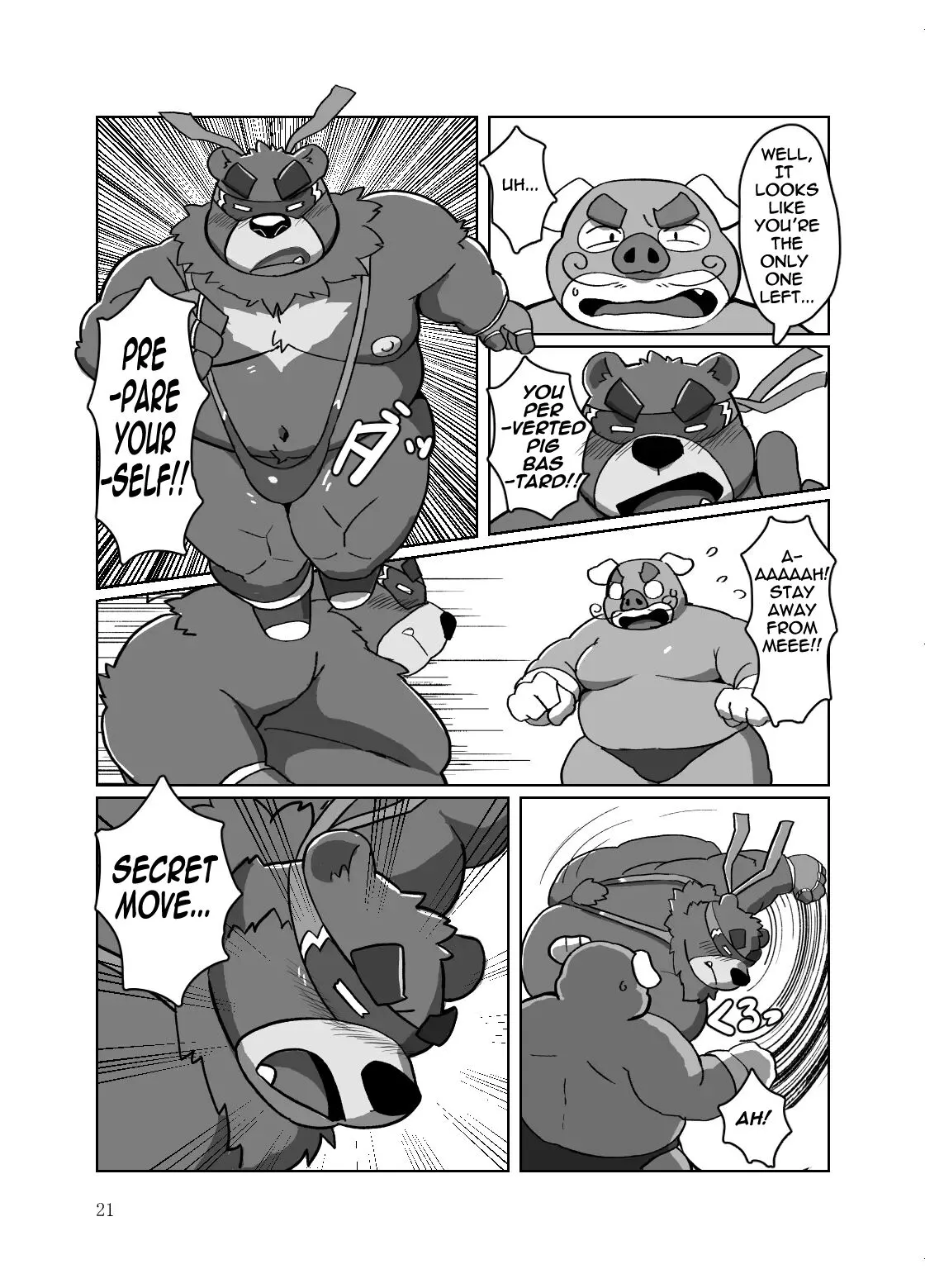 Roshutsu Hentai Dosukebear| Exhibitionist Pervert Dosukebear | Page 20