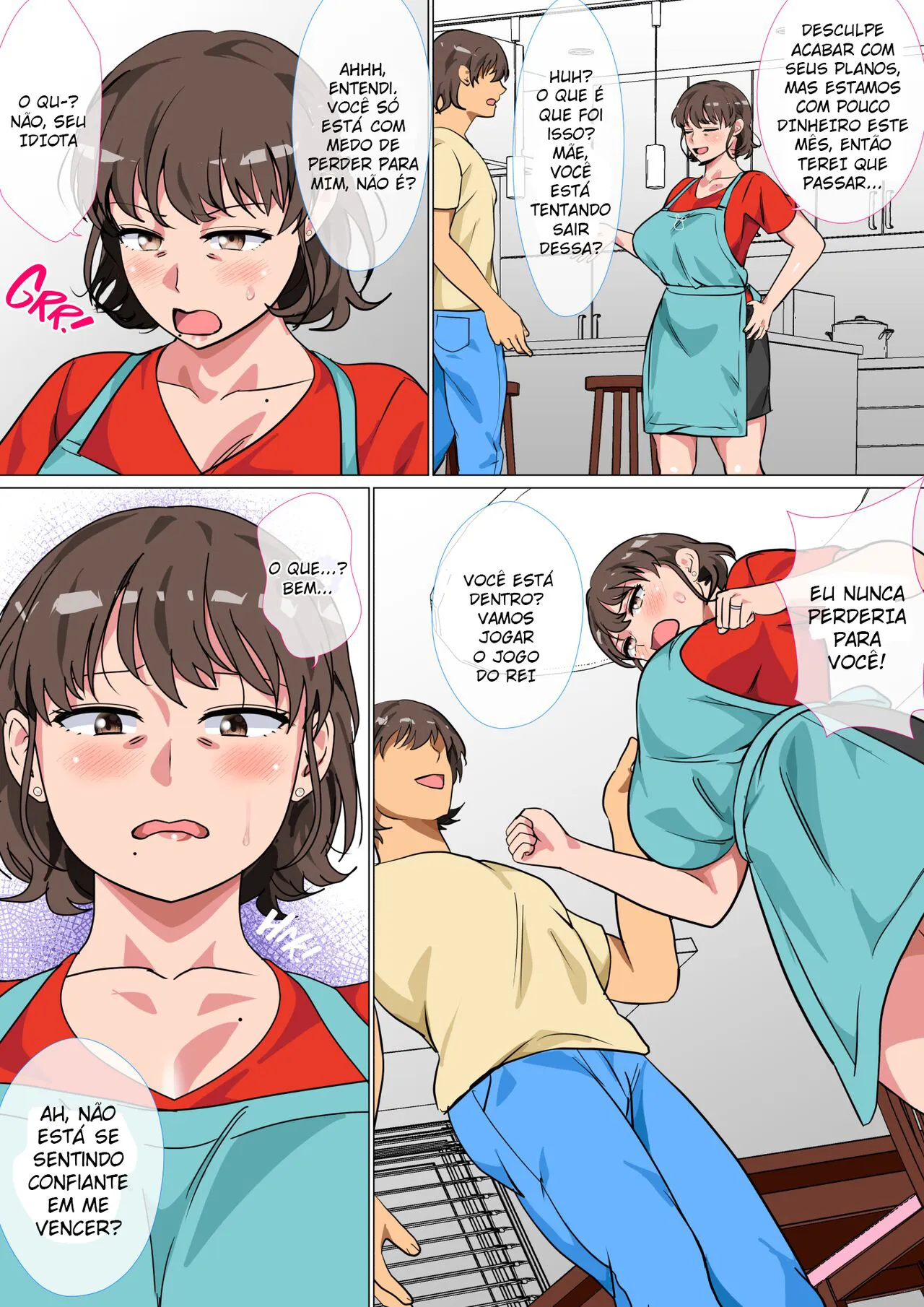 Ousama Game no Meirei de Haha to Sex Shita Hanashi - Eu ordenei que minha mãe fizesse sexo comigo no jogo do King | Page 6