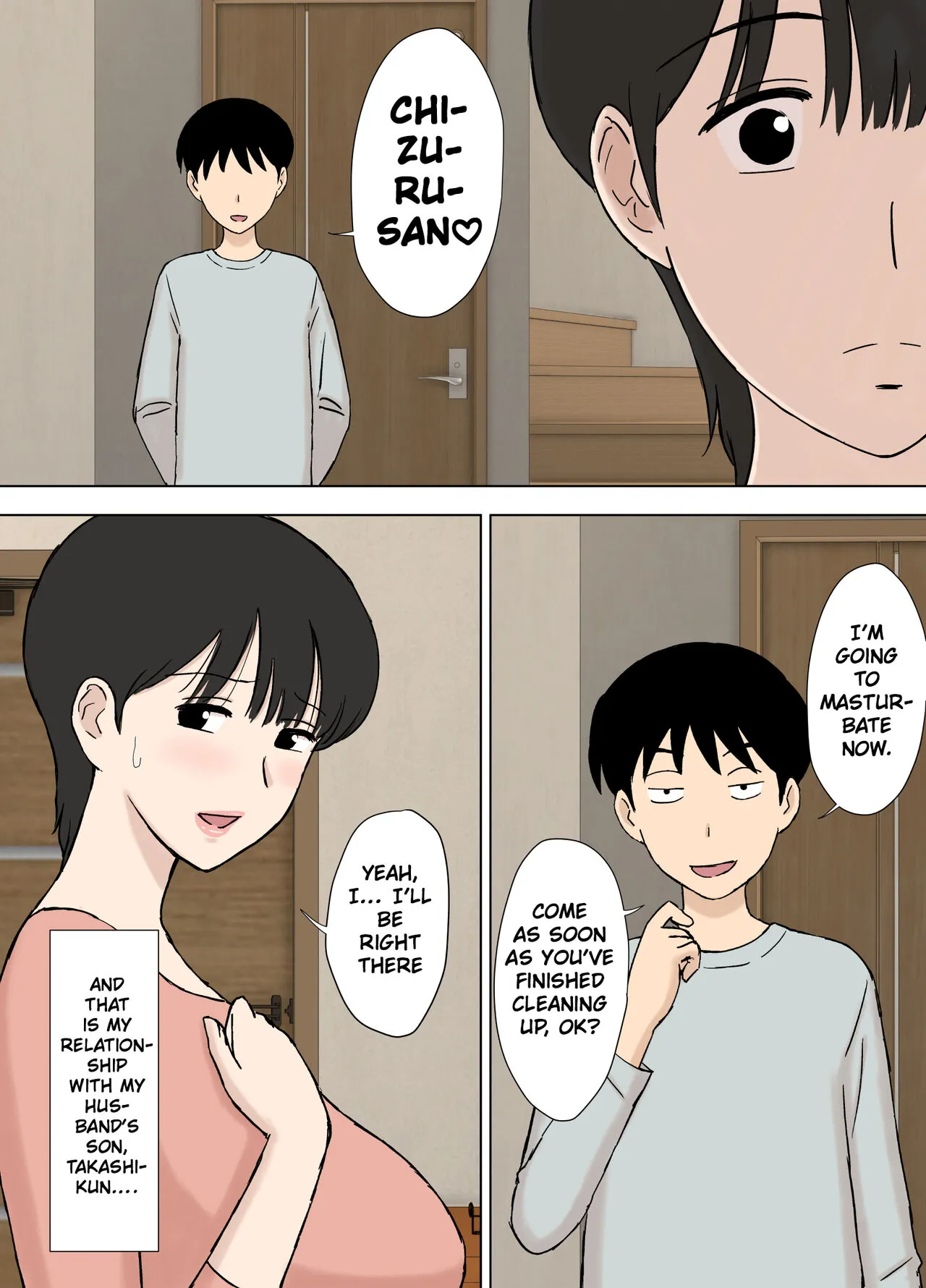 Juujun Mama no Chizuru-san to Otto no Tsurego | The Obedient Chizuru-san And Her Stepchild | Page 6