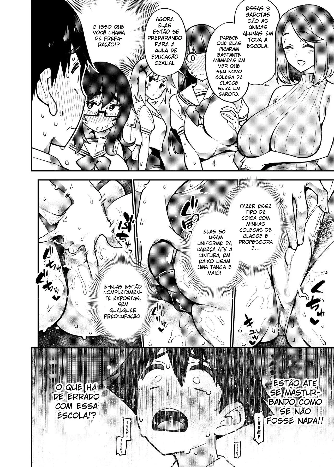 Tatta Hitori no Chinpo Kyouzai ~Seikyouiku ni Honki Sugiru Ritou de~ | O Único Pênis -Para Praticar Educação Sexual Em Uma Ilha Remota- | Page 5