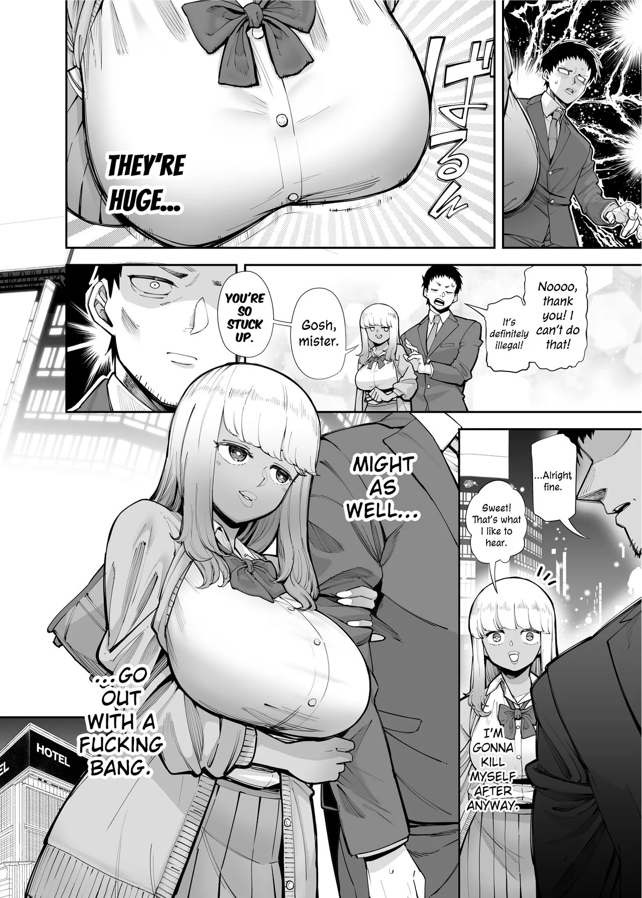 Oji-san o Yoshi Yoshi Shite Kureru Kuro Gal | A Black Gal Who Takes Care of an Older Man | Page 4