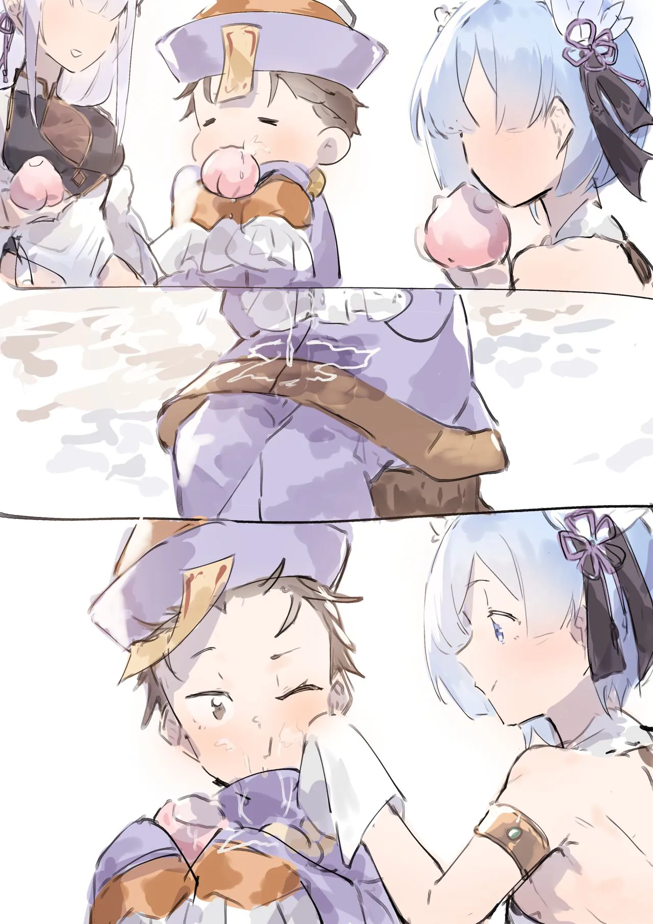 Subaru x Emilia and Rem | Page 9