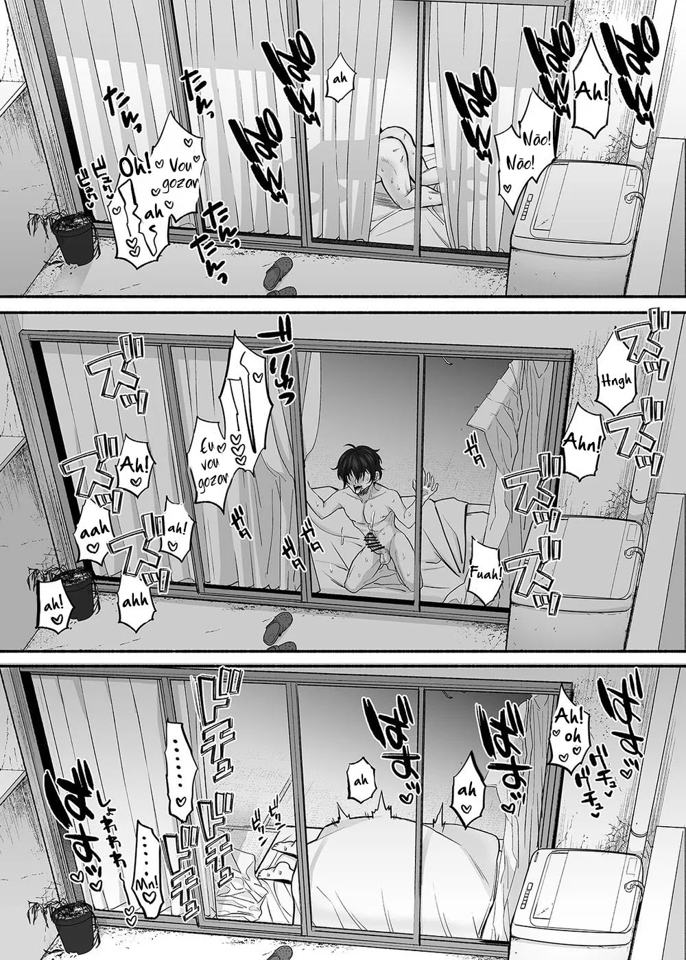 Danshoku Rei no Sumu Apart ~Nonke no Ore ga Mienai Nanika o Hamerarete Mesuiki nanka Suru Wakenai~ | The Apartment in which the Ghost of Sodomy Lives | Page 49