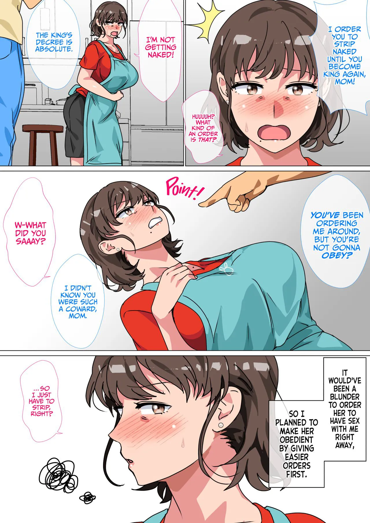 Ousama Game no Meirei de Haha to Sex Shita Hanashi | I Ordered My Mom to Have Sex with Me in King's Game  {korafu} | Page 14