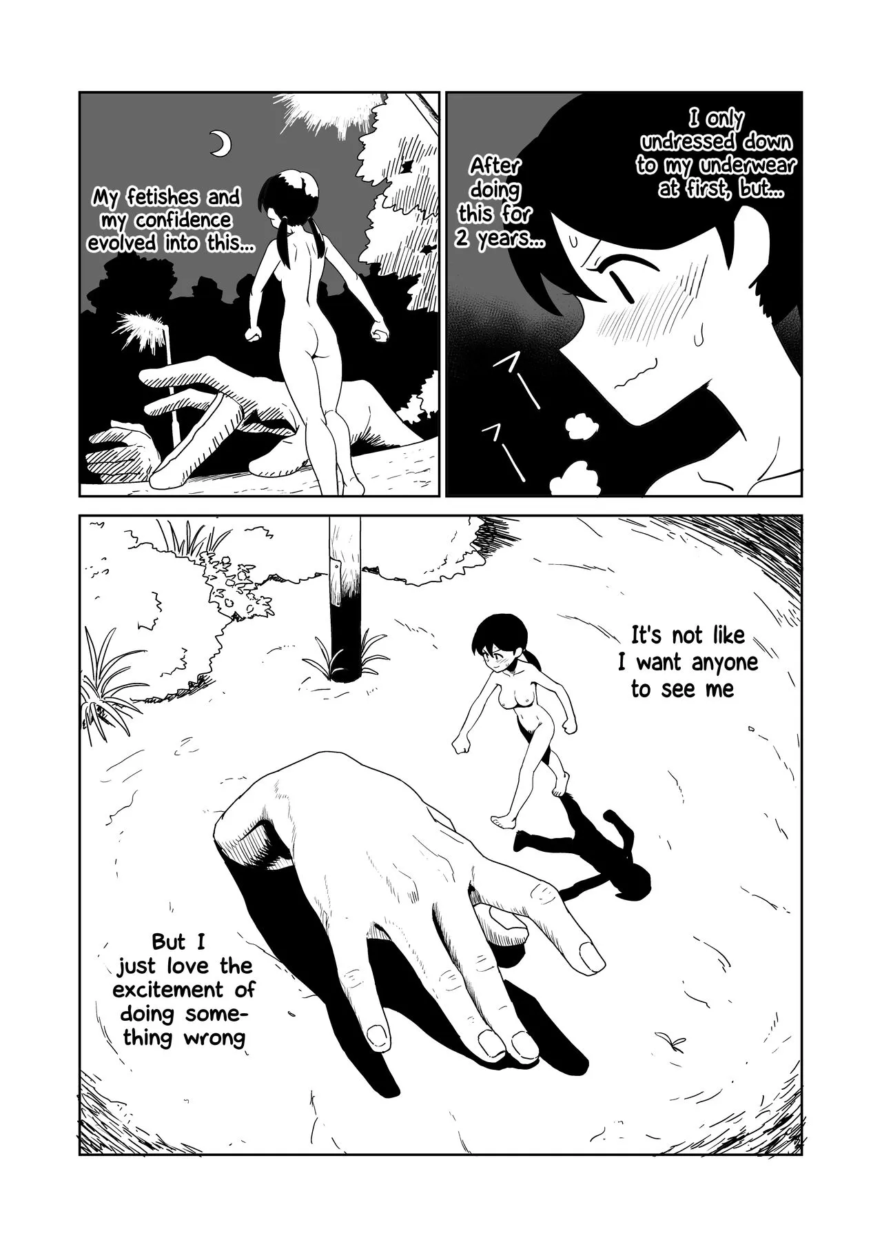 Yoru, Kouen, Roshutsu Jii. | Night, Park, Public Masturbation | Page 5