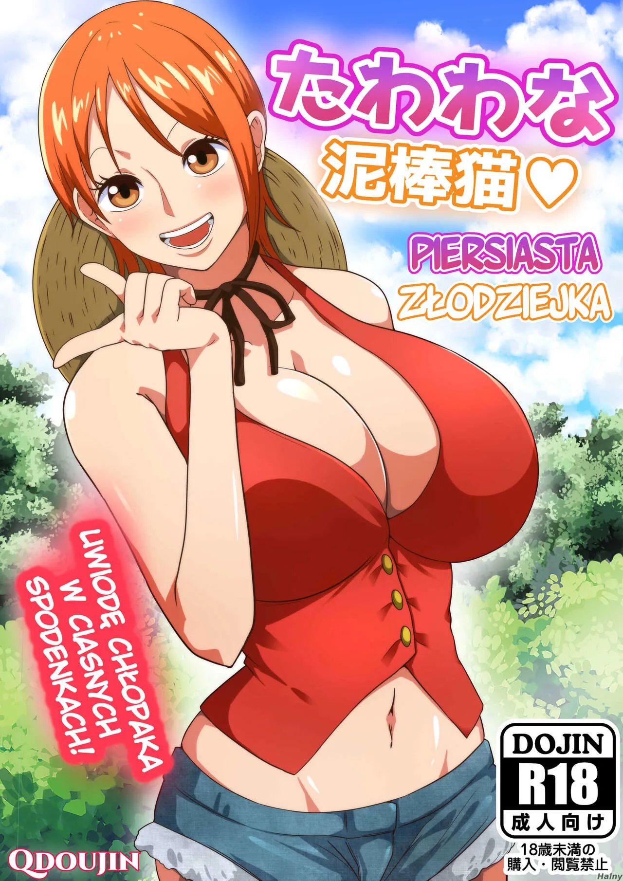 [Q Doujin] Tawawa na Dorobouneko | Piersiasta Złodziejka (One Piece) [Polish]'s first page