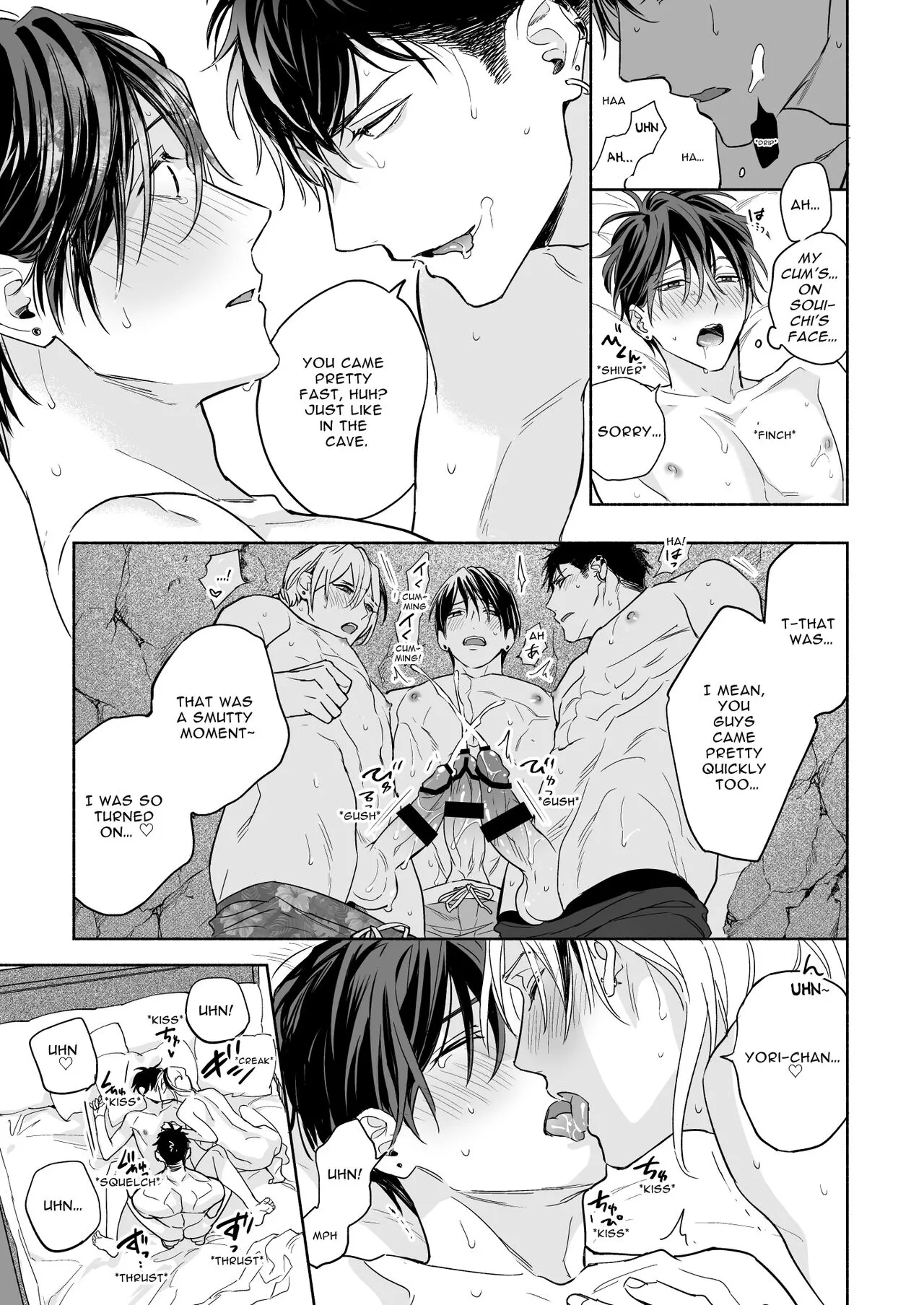 Tachi to Neko Docchi ga Ii no? 3 ~Soto demo Nakayoku Mitsudomoe~ | Top or Bottom? 3 ~Vacation 3-way Sex~ | Page 17