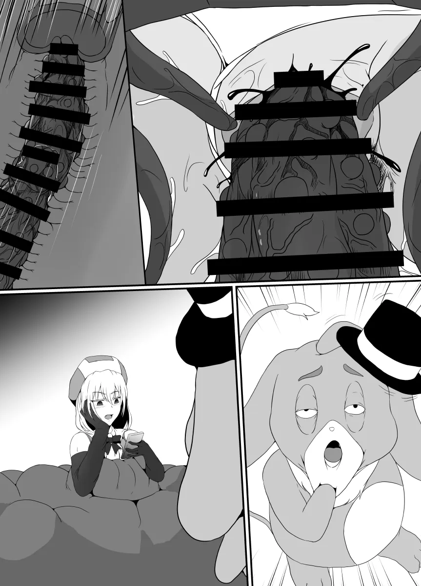 Mesugaki Mahou Shoujo wa Daikkirai na Zako Youma ni Karada o Torikomareta node Kankaku Shadan no Mahou o Tsukatte Asa made Taeru | Page 70