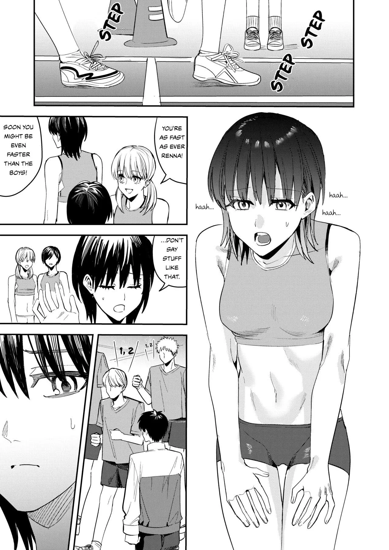 Rikujoubu no Ore ga Onna ni Sarete Kairaku ni Ochiteiku Ohanashi |  | How I Was Turned Into A Woman, Left The Track Team, And Became A Slut  {Sankaku Scans} | Page 19