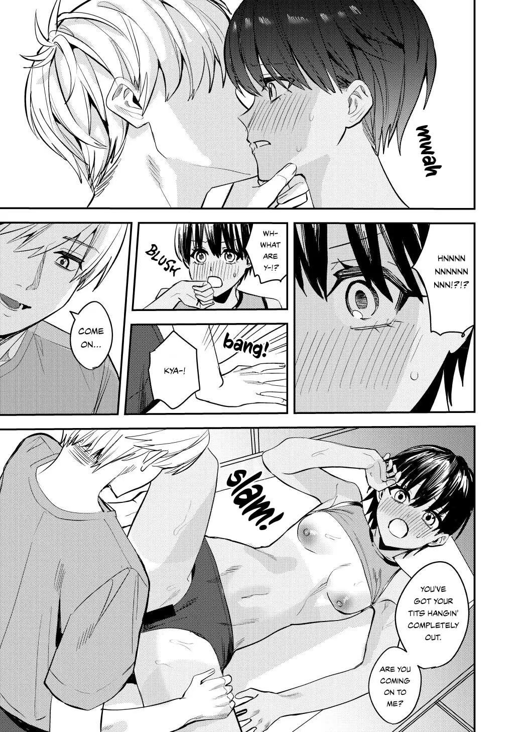 Rikujoubu no Ore ga Onna ni Sarete Kairaku ni Ochiteiku Ohanashi |  | How I Was Turned Into A Woman, Left The Track Team, And Became A Slut  {Sankaku Scans} | Page 9