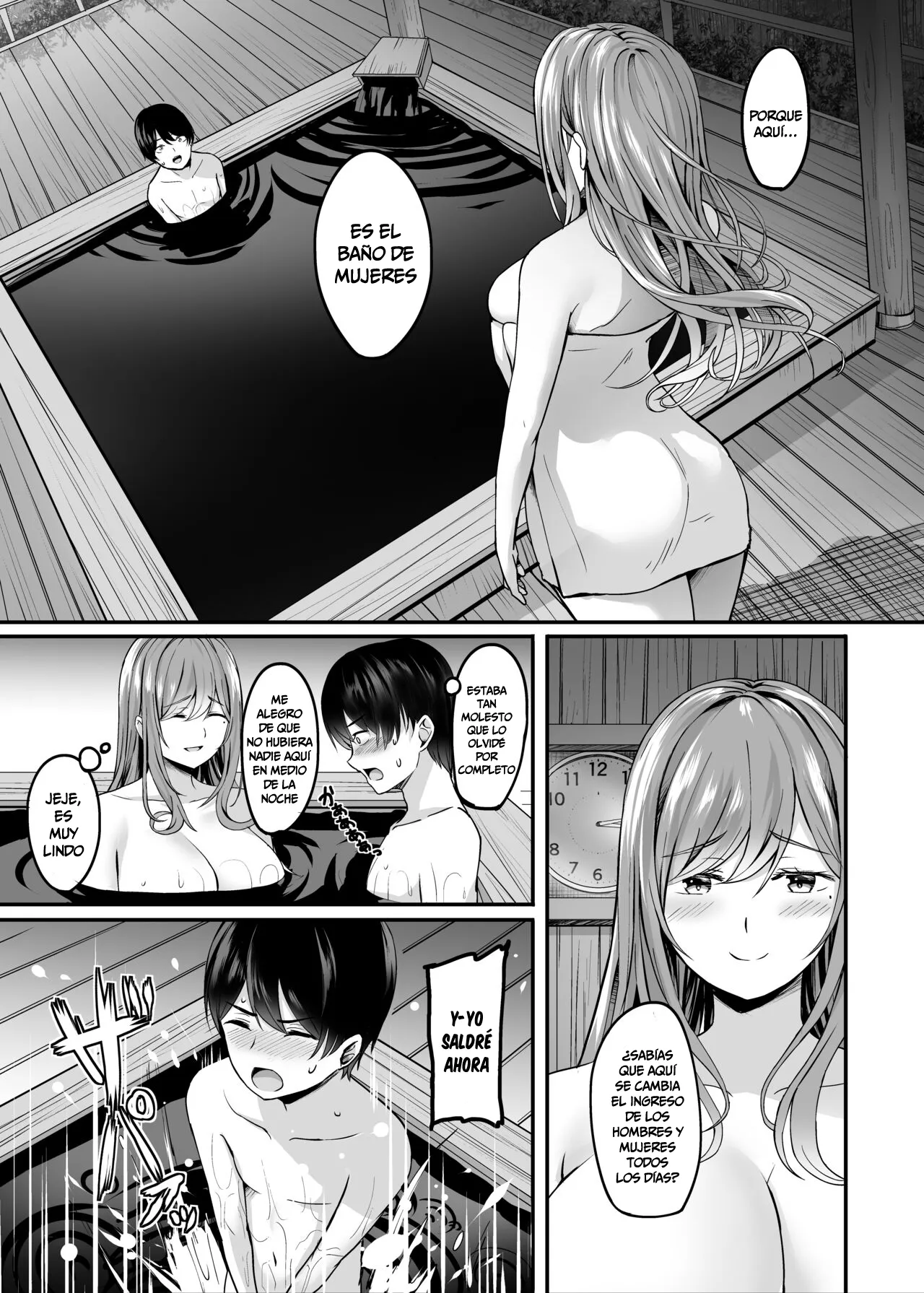 Hitozuma to Onsen to. | Una Mujer Casada en Una Fuente Termal | Page 12