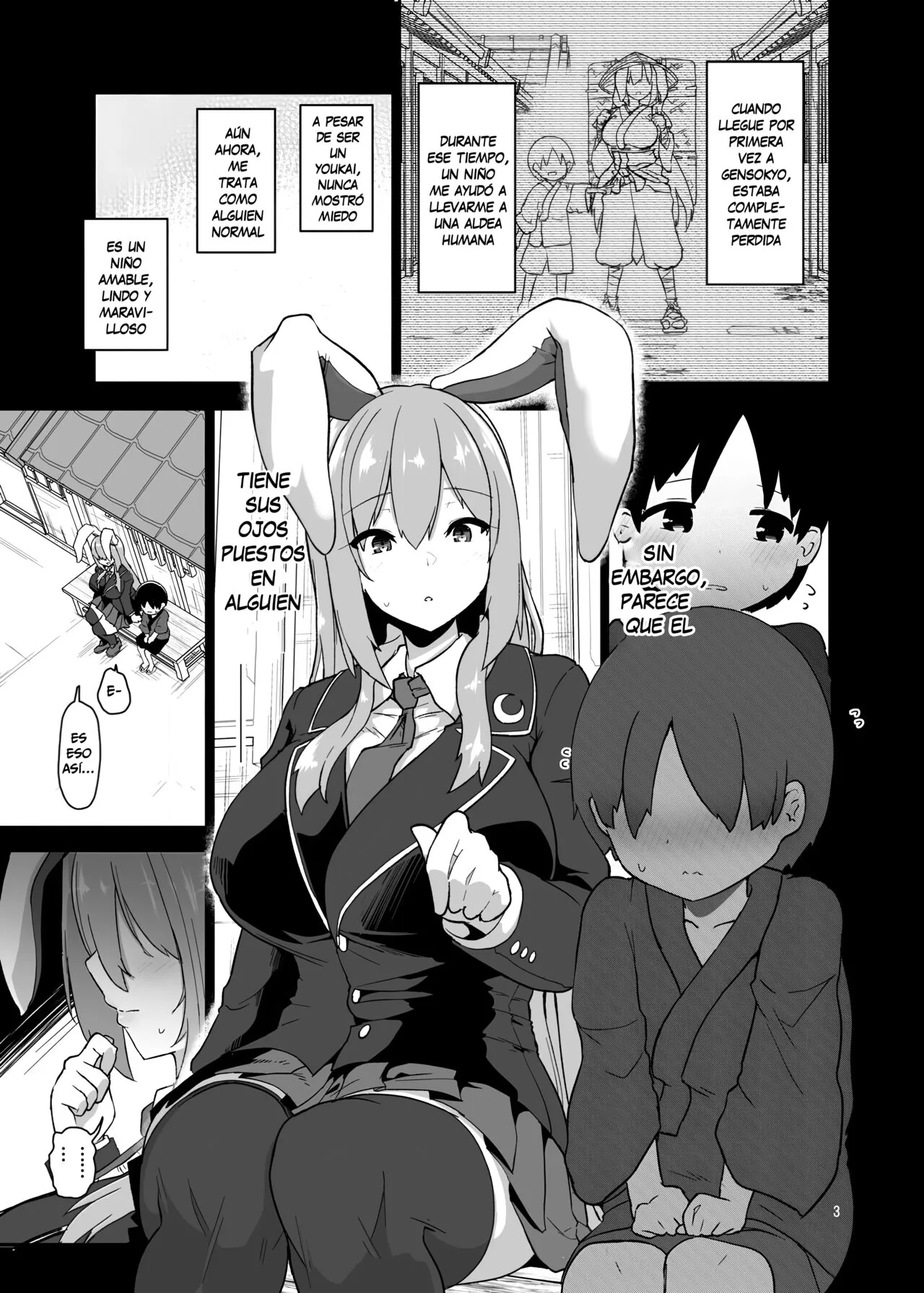 Saitei de Dou Shiyou mo Nai Usagi no Onee-san - A bad rabbit singing a hymn. | La hermana coneja reprensible | Page 3