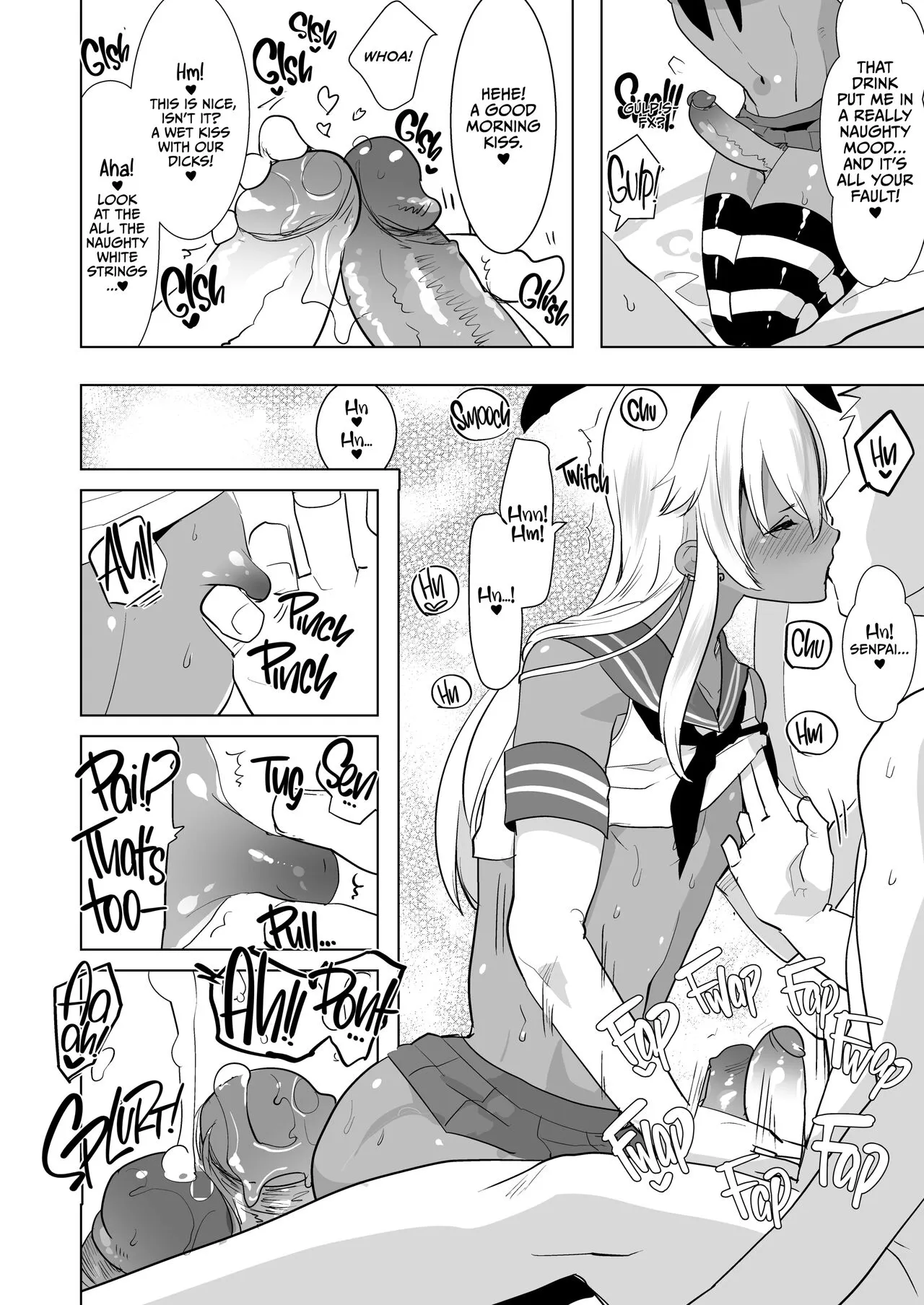 Kasshoku Otokonoko DeliHeal no Erohon ~Yattekita Shimakaze-kun wa Daigaku no Charai Kouhai de――?! Hen | Tan Crossdressing Call Boy   {2d-market.com} | Page 7