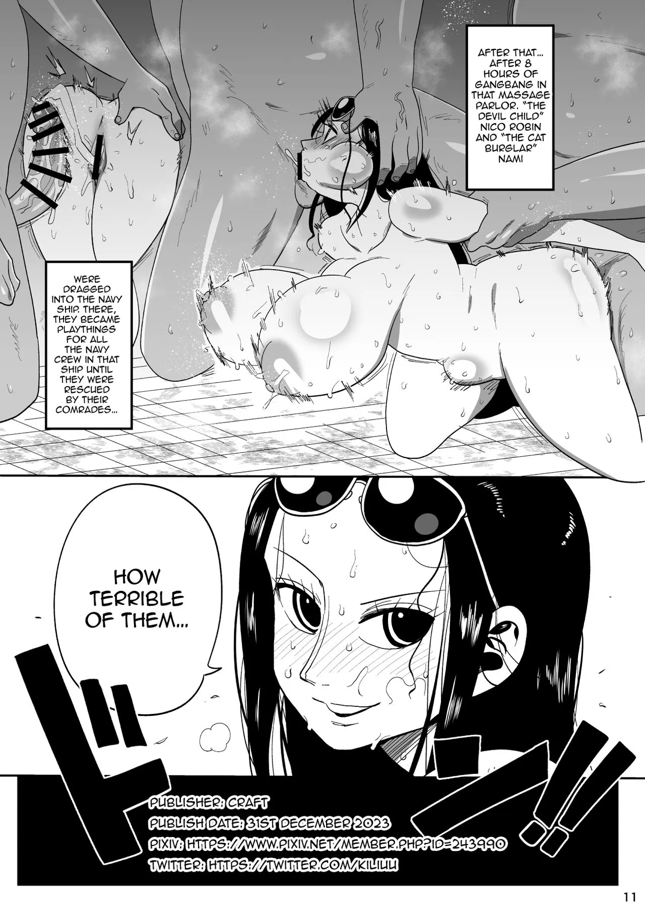 Nico Robin vs Massage Oji-san | Nico Robin Vs. Masseur Old Man     | Page 11