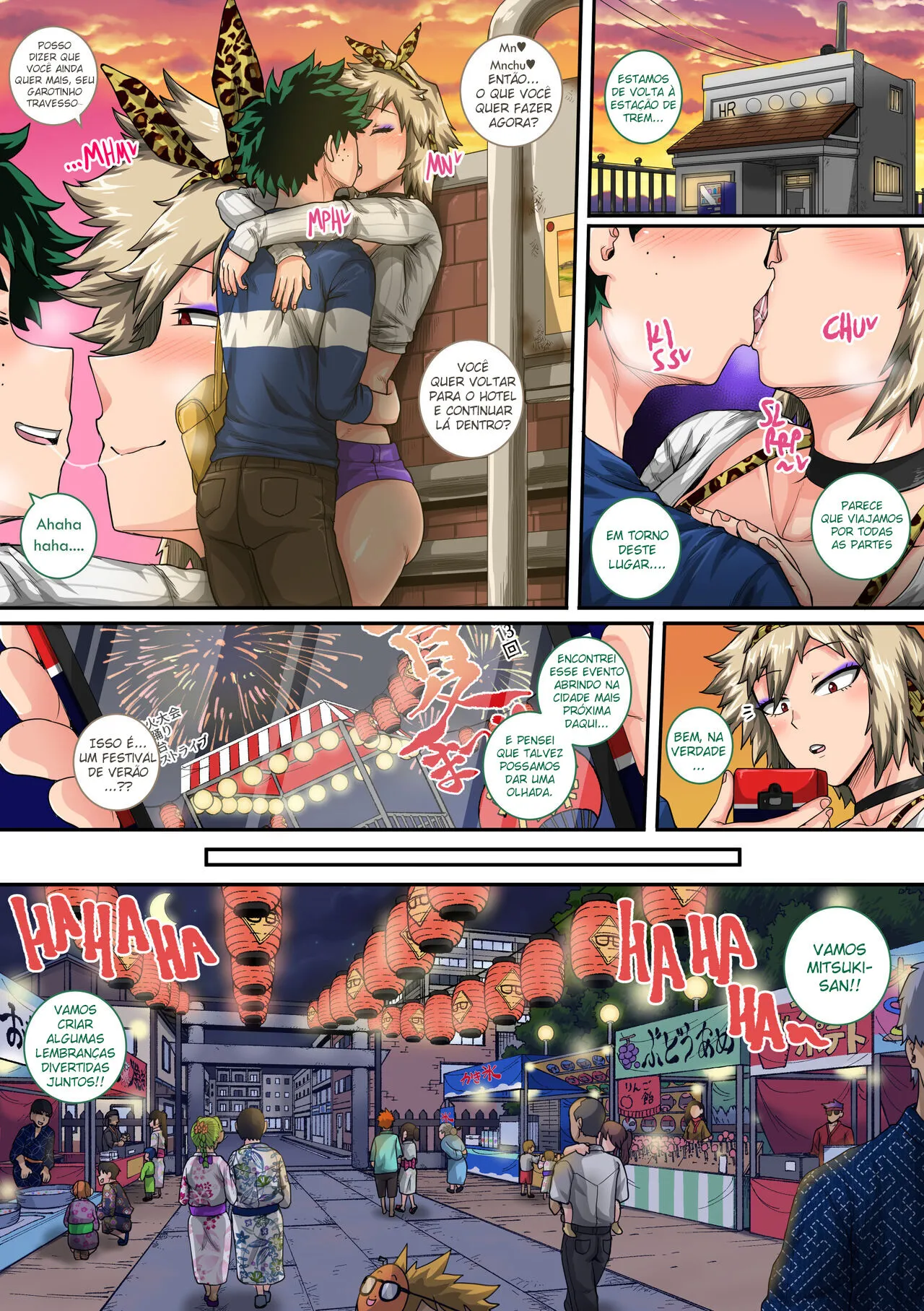 Boku no Harem Academia Bakugou Mama to no Natsuyasumi "Chuunen" | Férias de Verão com a Mãe do Bakugo Parte 2 | Page 49