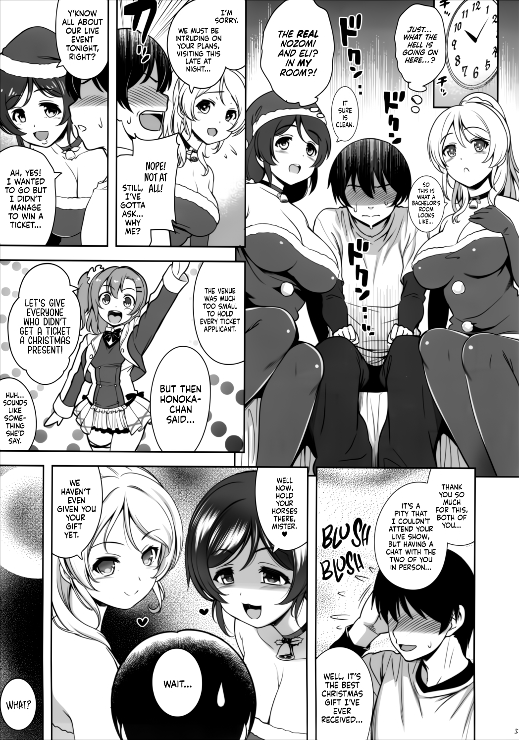 NozoEri Santa ni Shiboritorare'mas - Merry Squeezmas with Nozomi and Eli | Page 5